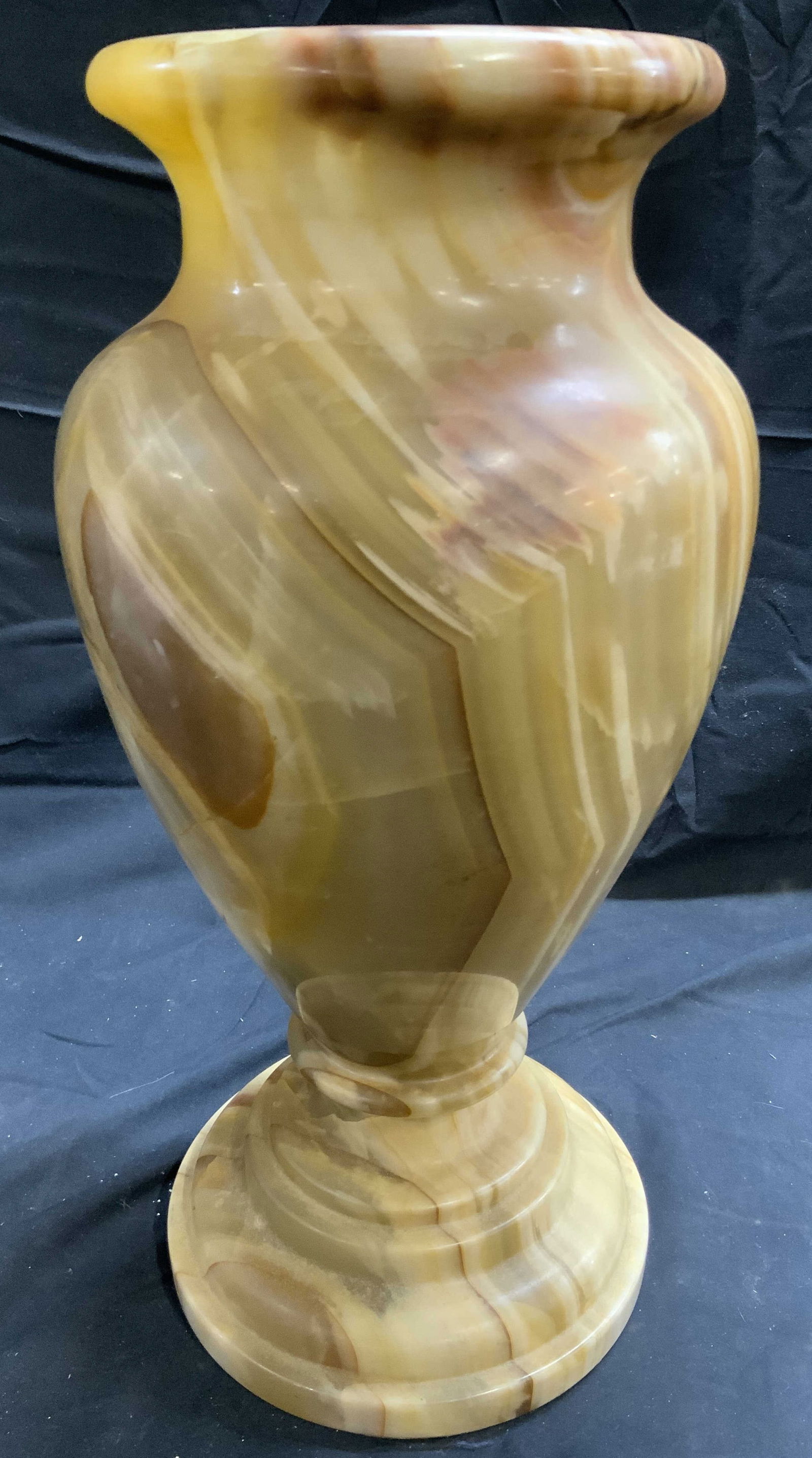 Vintage Marble Vase Vessel Tan (1 of 8)