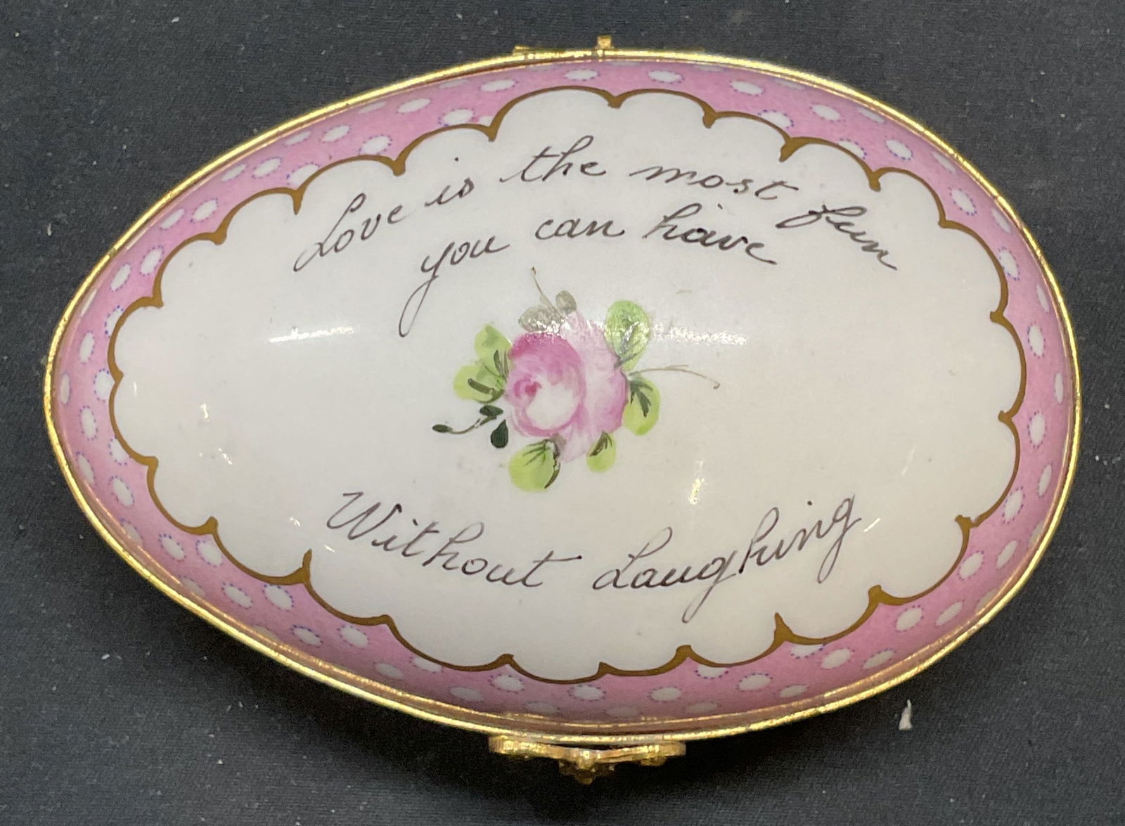 Tiffany Private Stock Porcelain Trinket Box FRANCE (1 of 7)