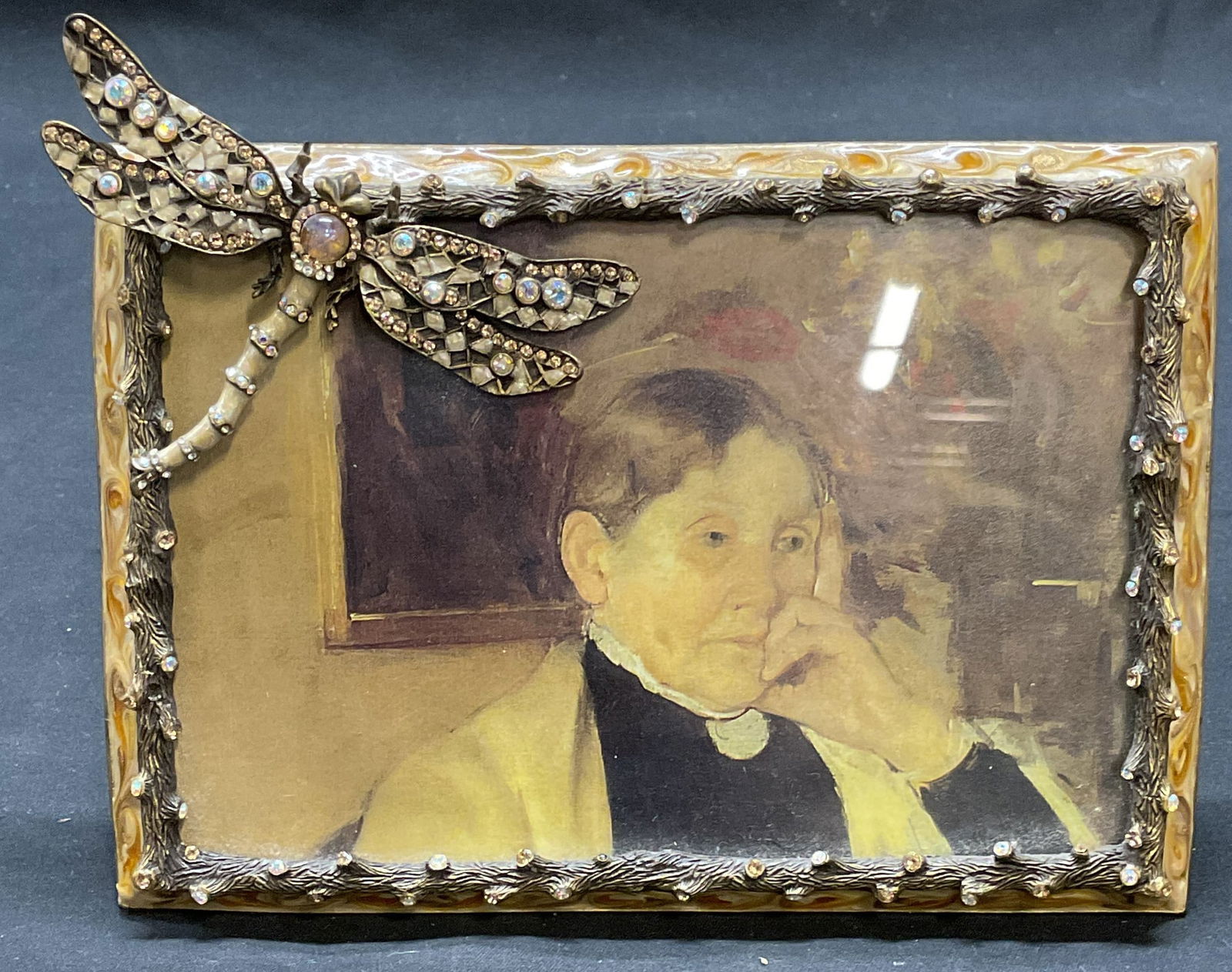 Jay Strongwater Dragonfly Crystal Picture Frame (1 of 6)