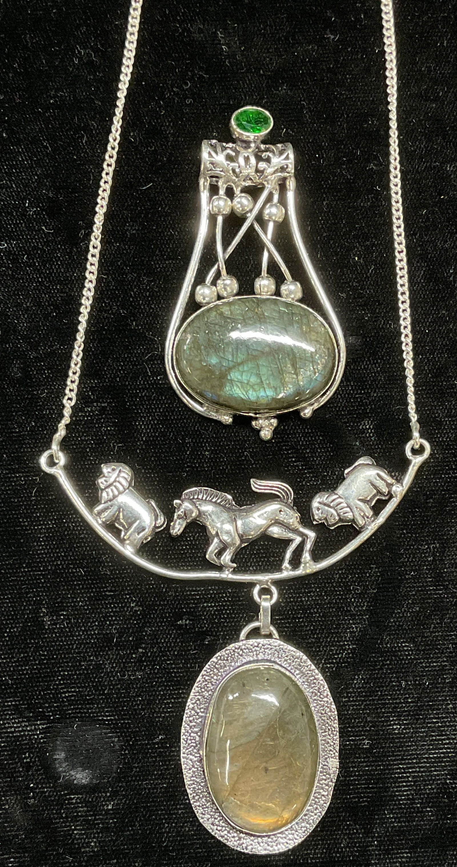 Sterling Silver Labradorite Necklace & Pendant (1 of 7)
