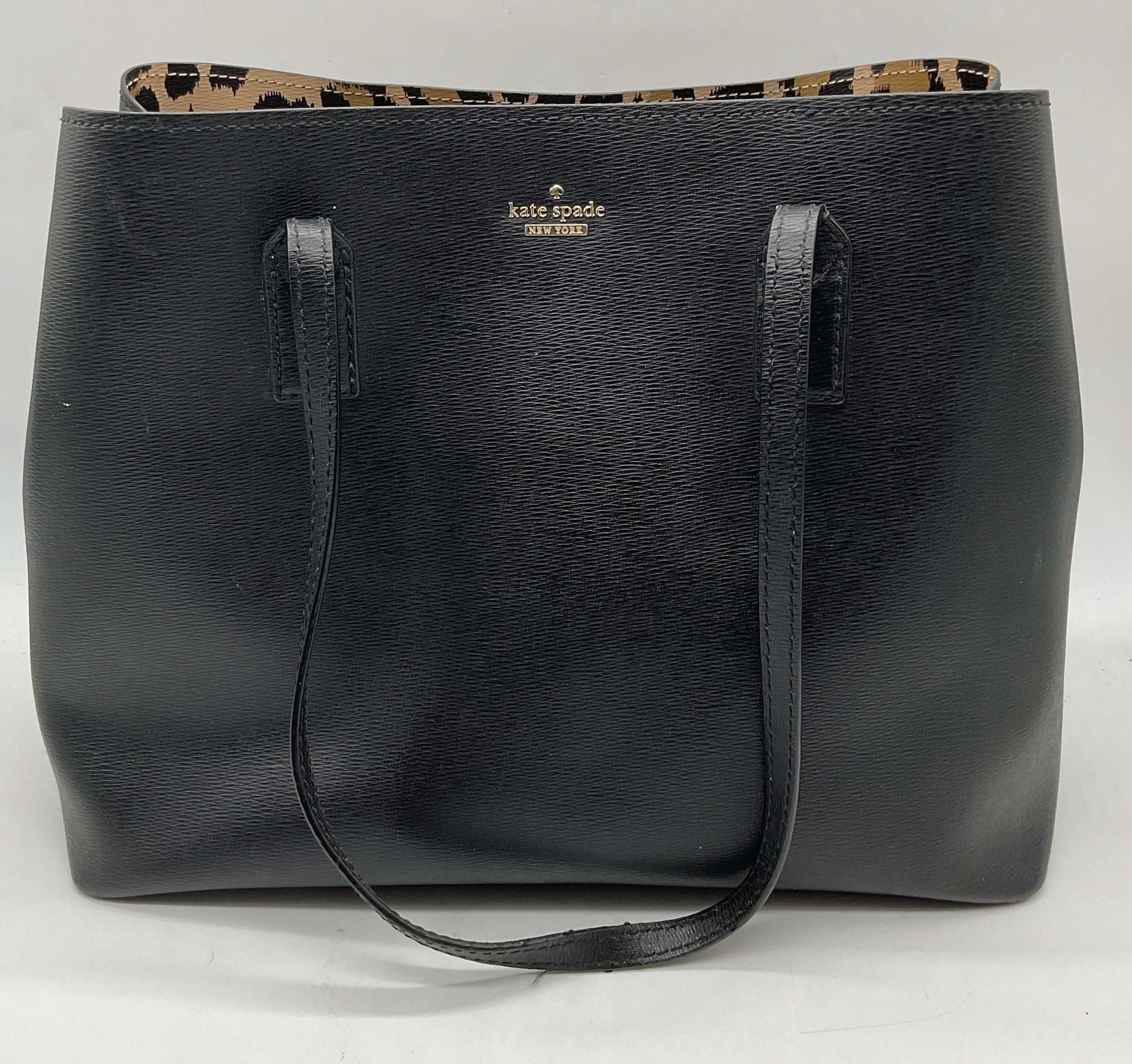 Kate Spade Black Leather Handbag (1 of 11)