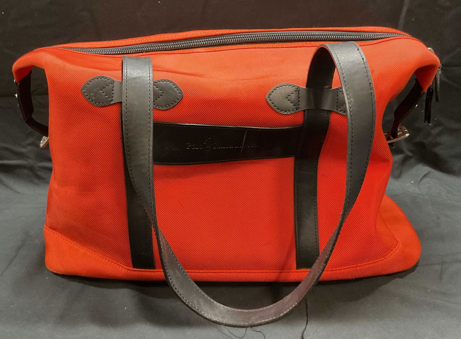 Ralph Lauren Polo Orange Leather Trim Bag (1 of 8)