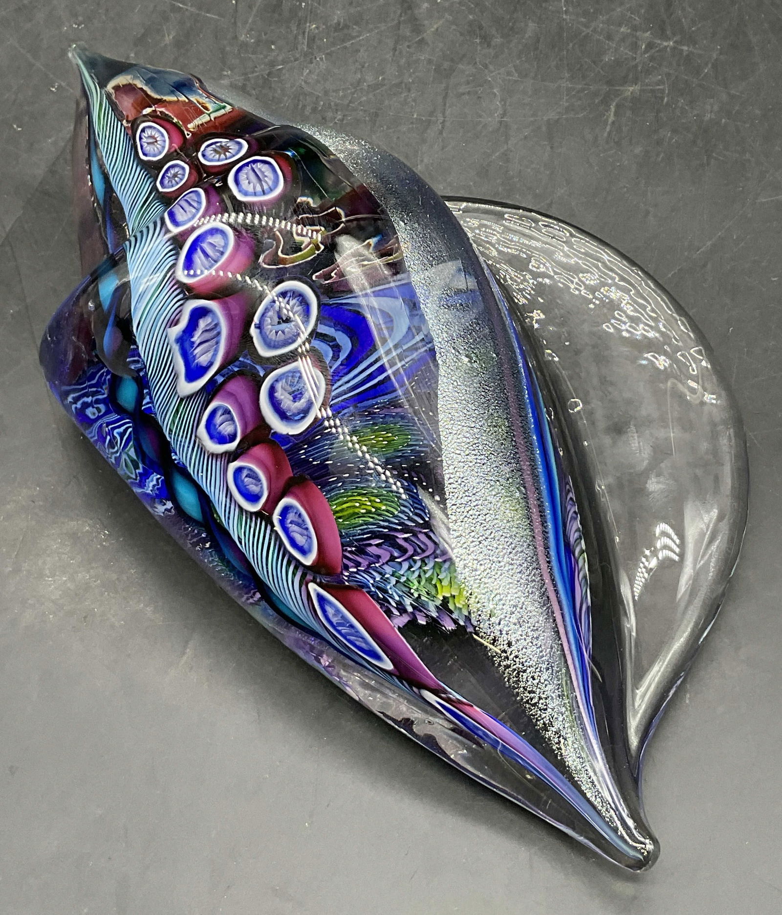 Nowak Signed Studio Art Glass Sea Conch Shell (1 of 10)