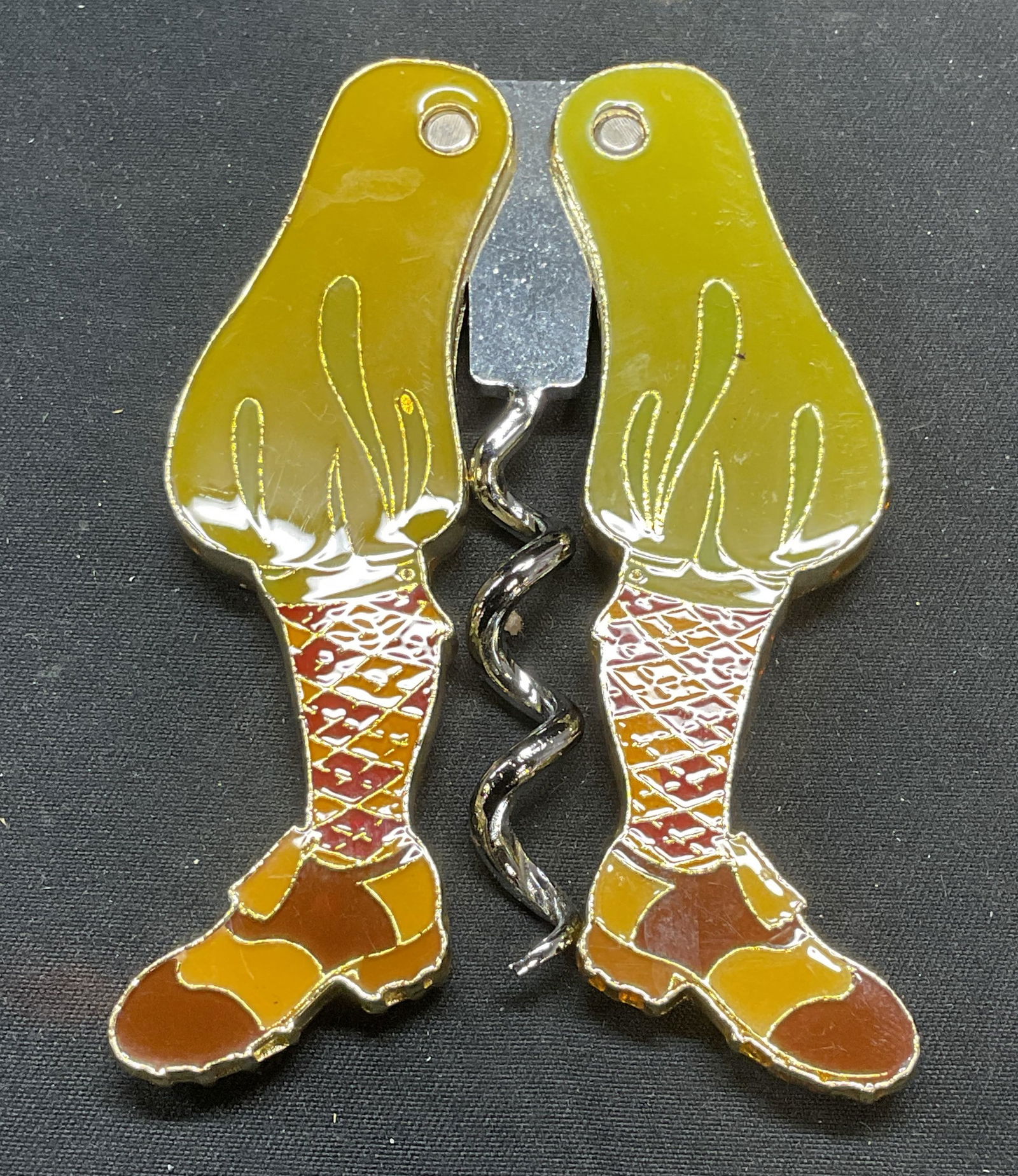 Vintage Enameled Legs Novelty Corkscrew (1 of 6)