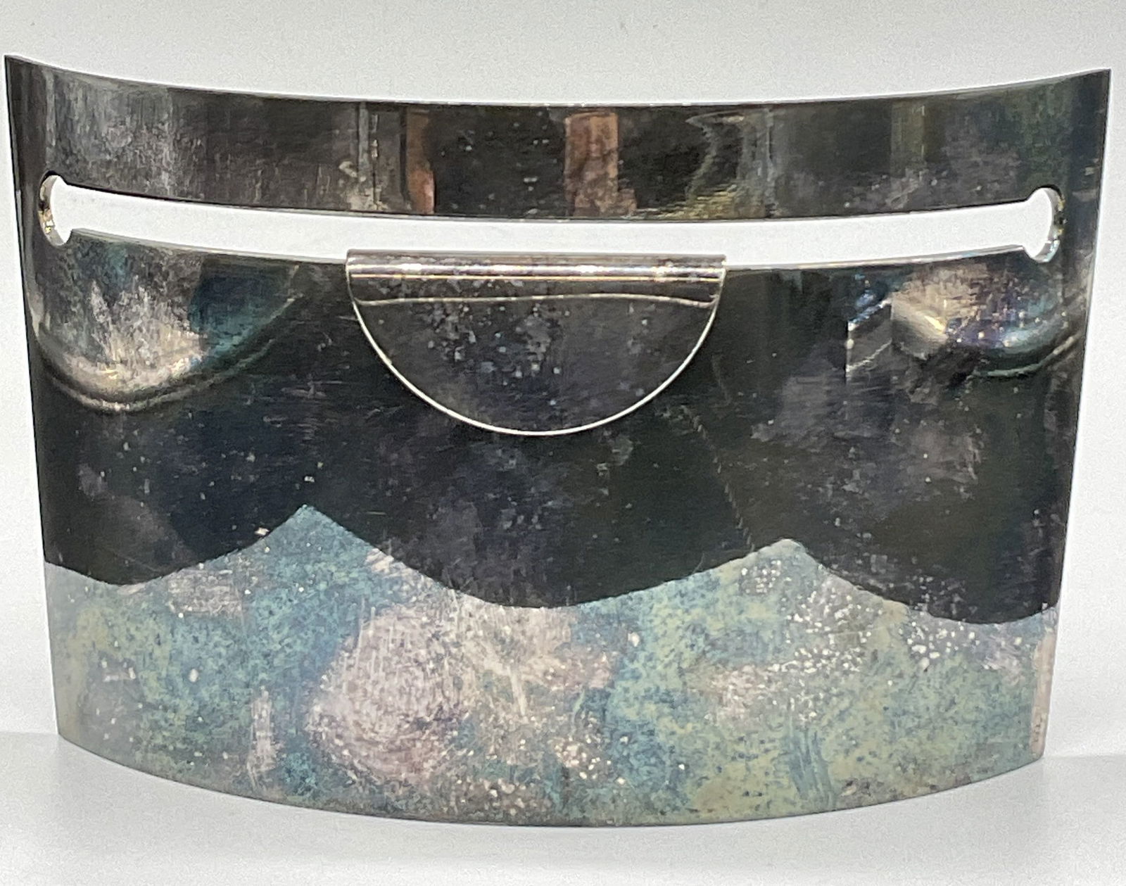 MESA ITALY Silver Plated Convex Tabletop Accessory (1 of 12)