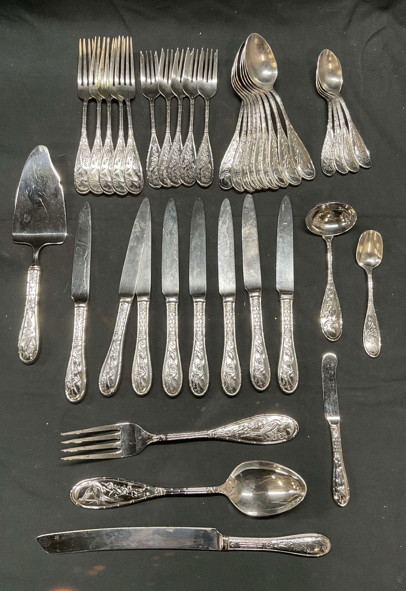 Ricci 38 Argentieri Japanese Bird Flatware Italy (1 of 12)