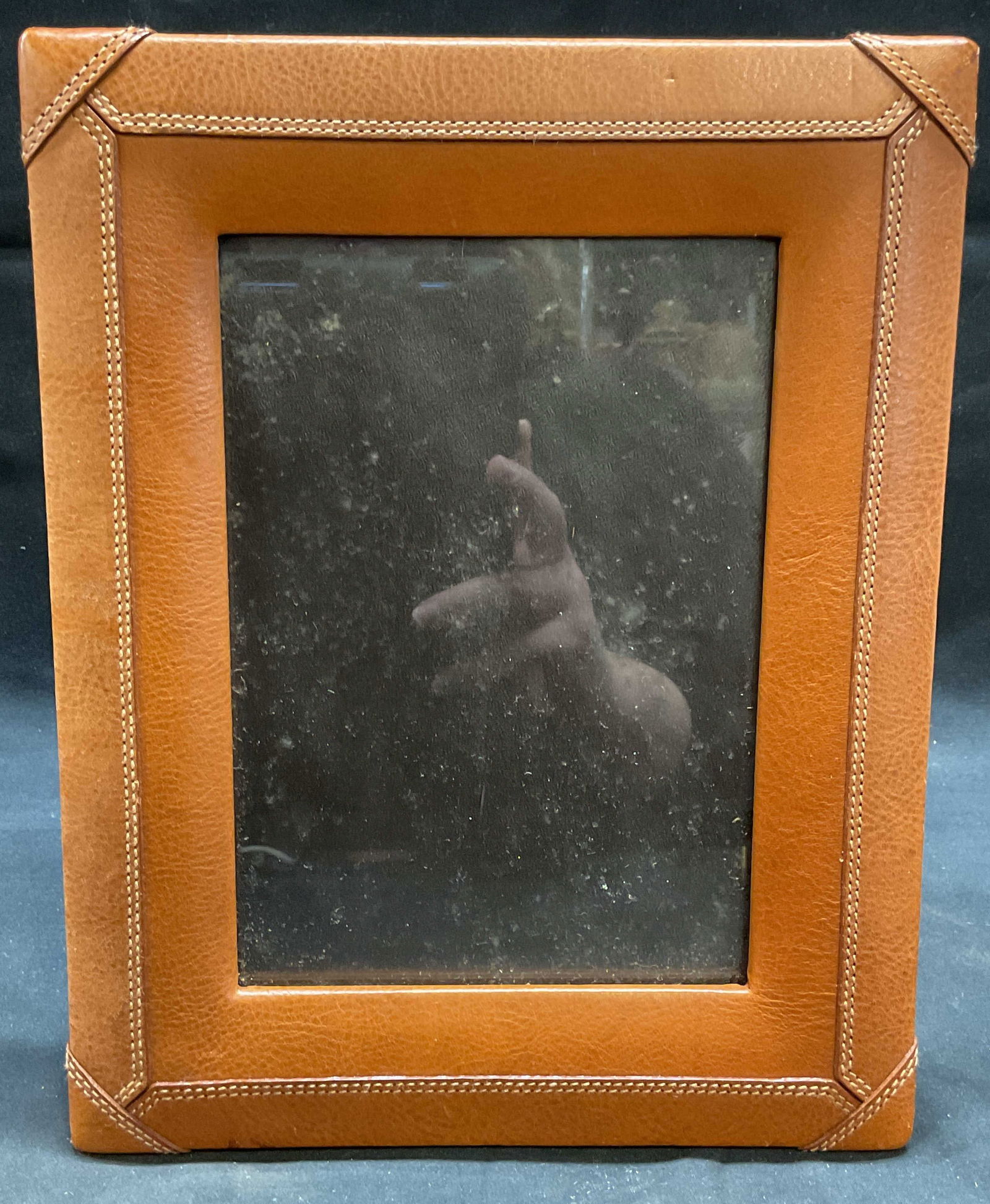 Asprey & Garrard Tan Leather Picture Frame England (1 of 6)