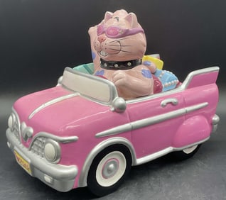1999 THE YAK PACK Cat In Convertible Cookie Jar
