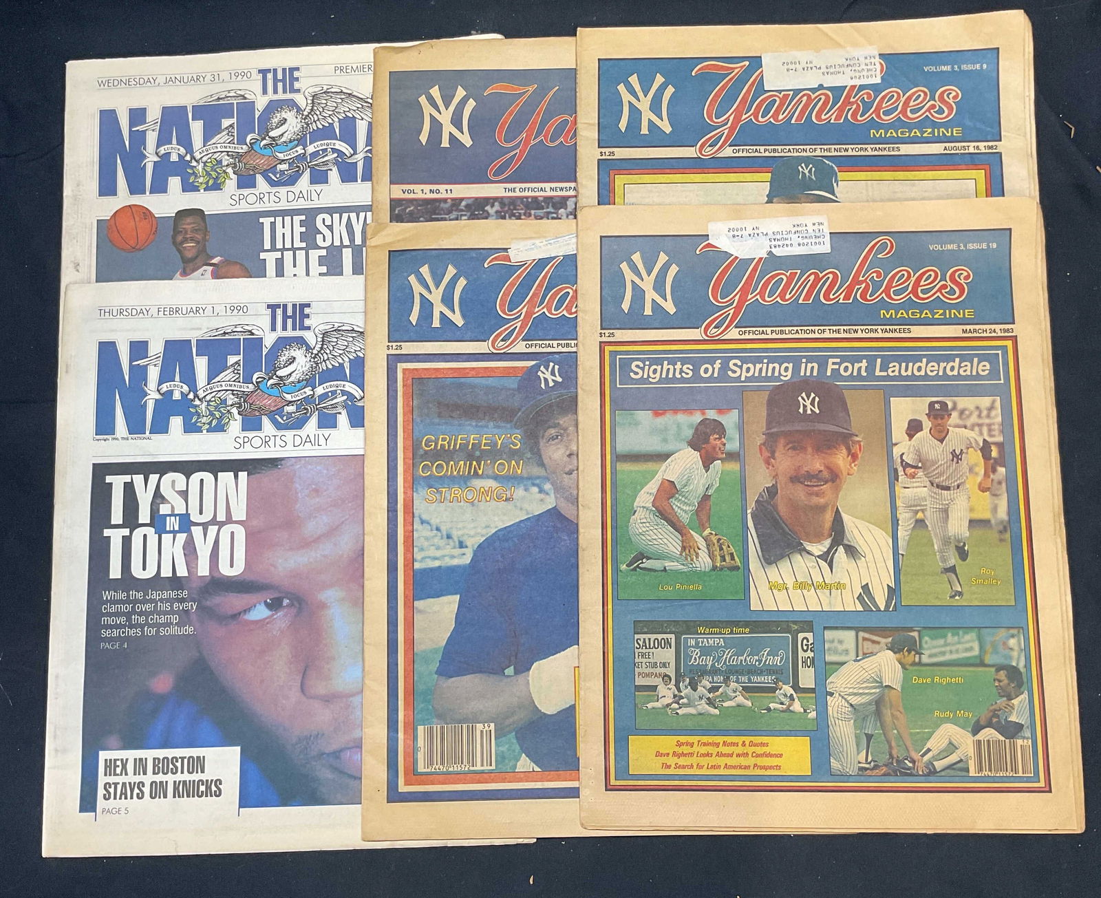 Lot 6 Vtg New York Yankee Newspapers & More 1980+ (1 of 7)
