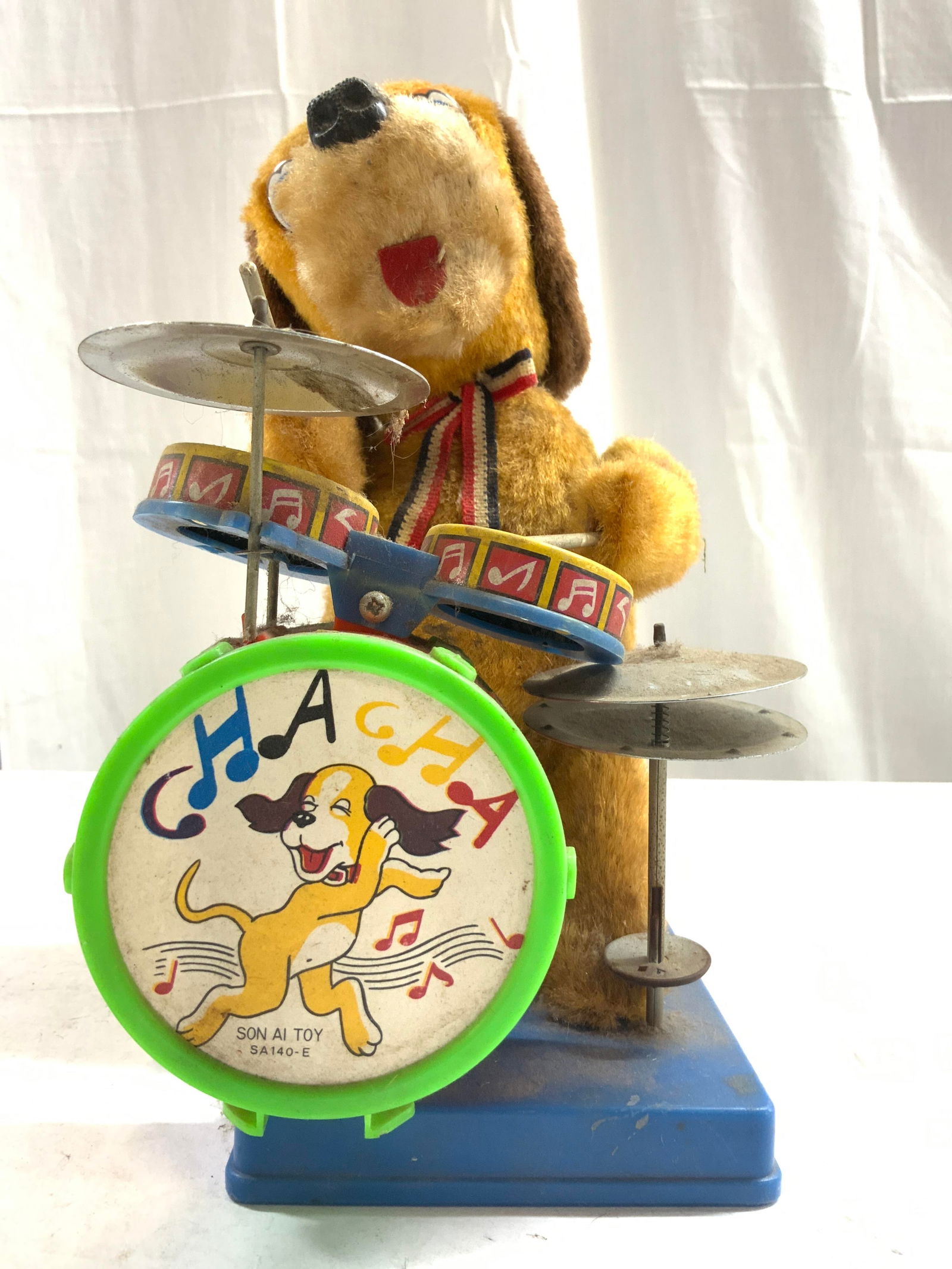 Vntg Cha Cha The Drummer Dog Toy (1 of 8)