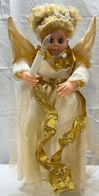 1990 Sancho Gold Angel Figural Light 2 Ft