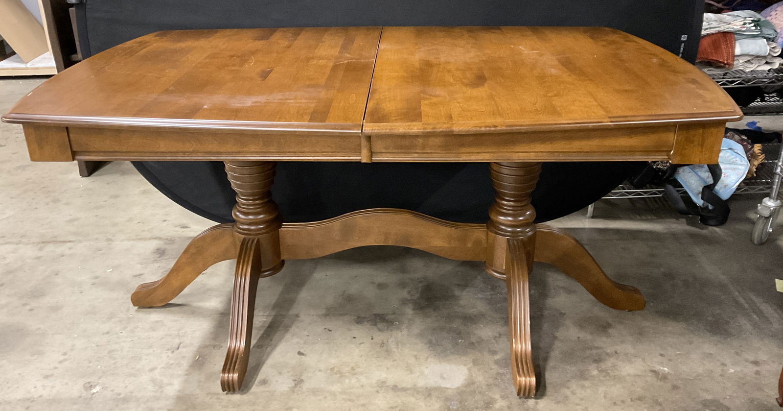 2008 Wooden Dining Table W/ Two Leaves (1 of 13)