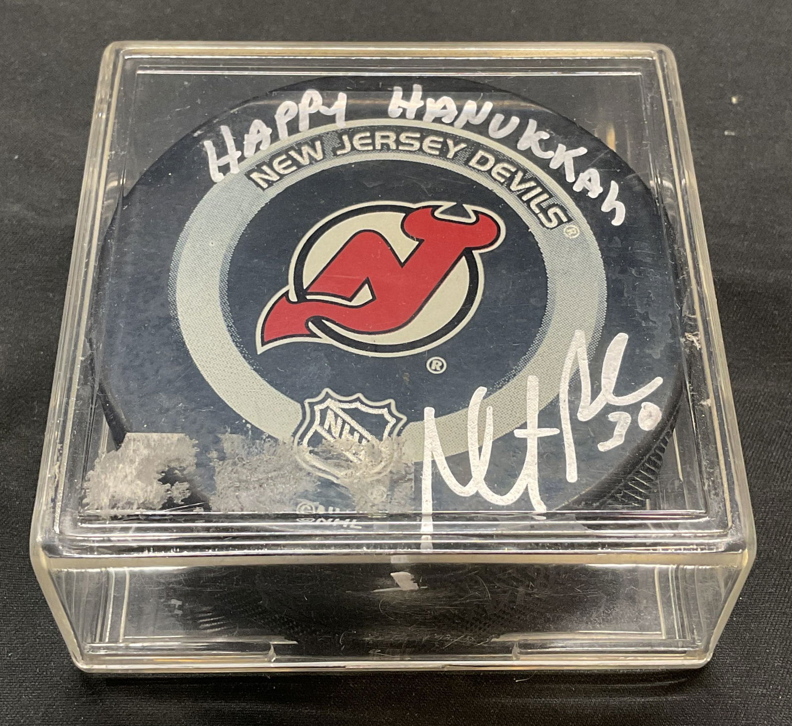Signed Martin Brodeur NJ Devils Hockey Puck (1 of 6)