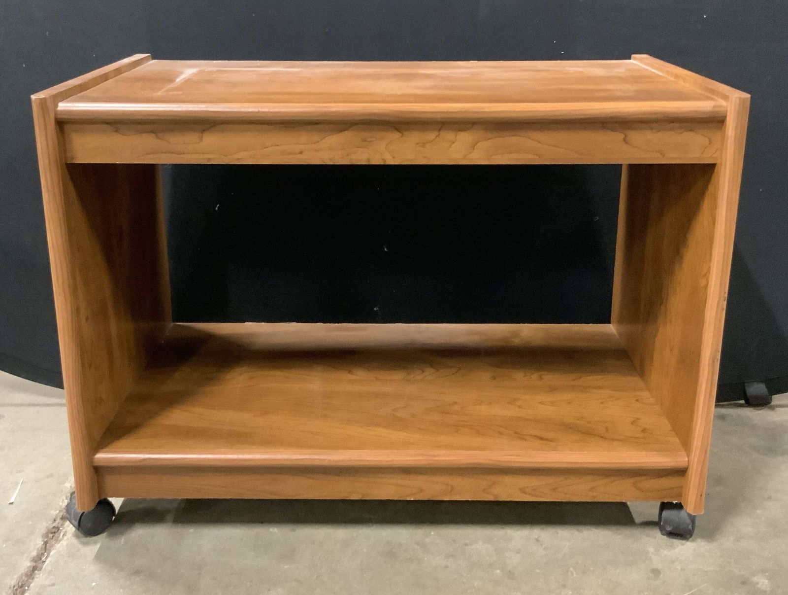 Vintage Wheeled Wooden Bar Cart (1 of 7)