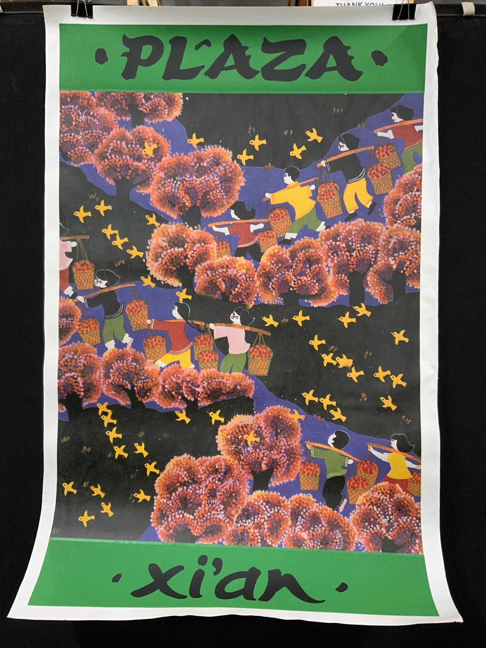 Lot 8 Plaza Xian Large Canvas Wall Art Lithograph (1 of 13)