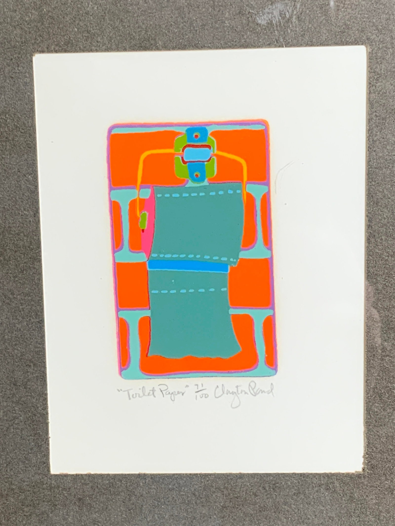 Sgnd Clayton Pond Toilet Paper Serigraph (1 of 9)