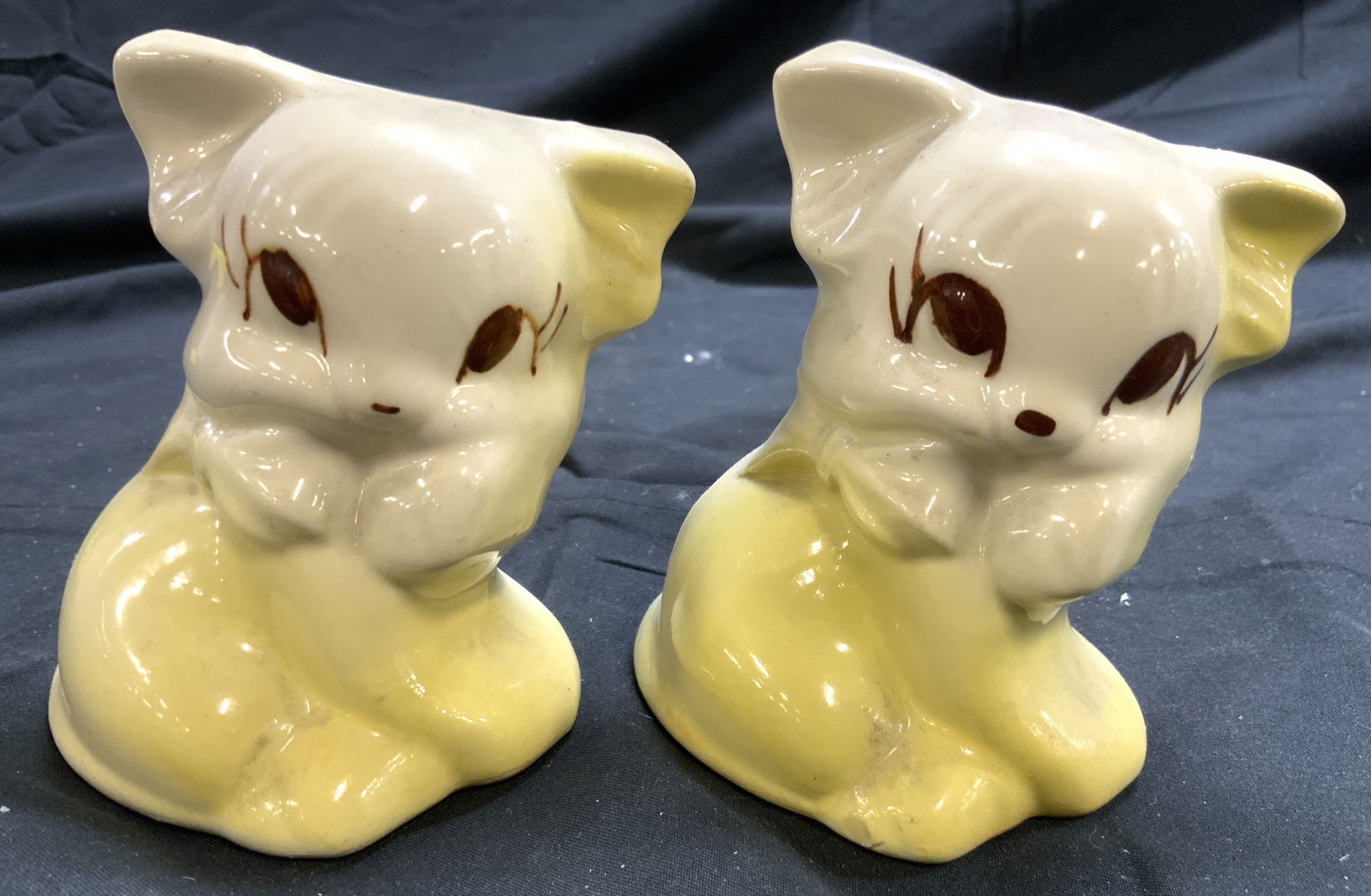 Pr Vintage Kitten Form Porcelain Vases (1 of 7)