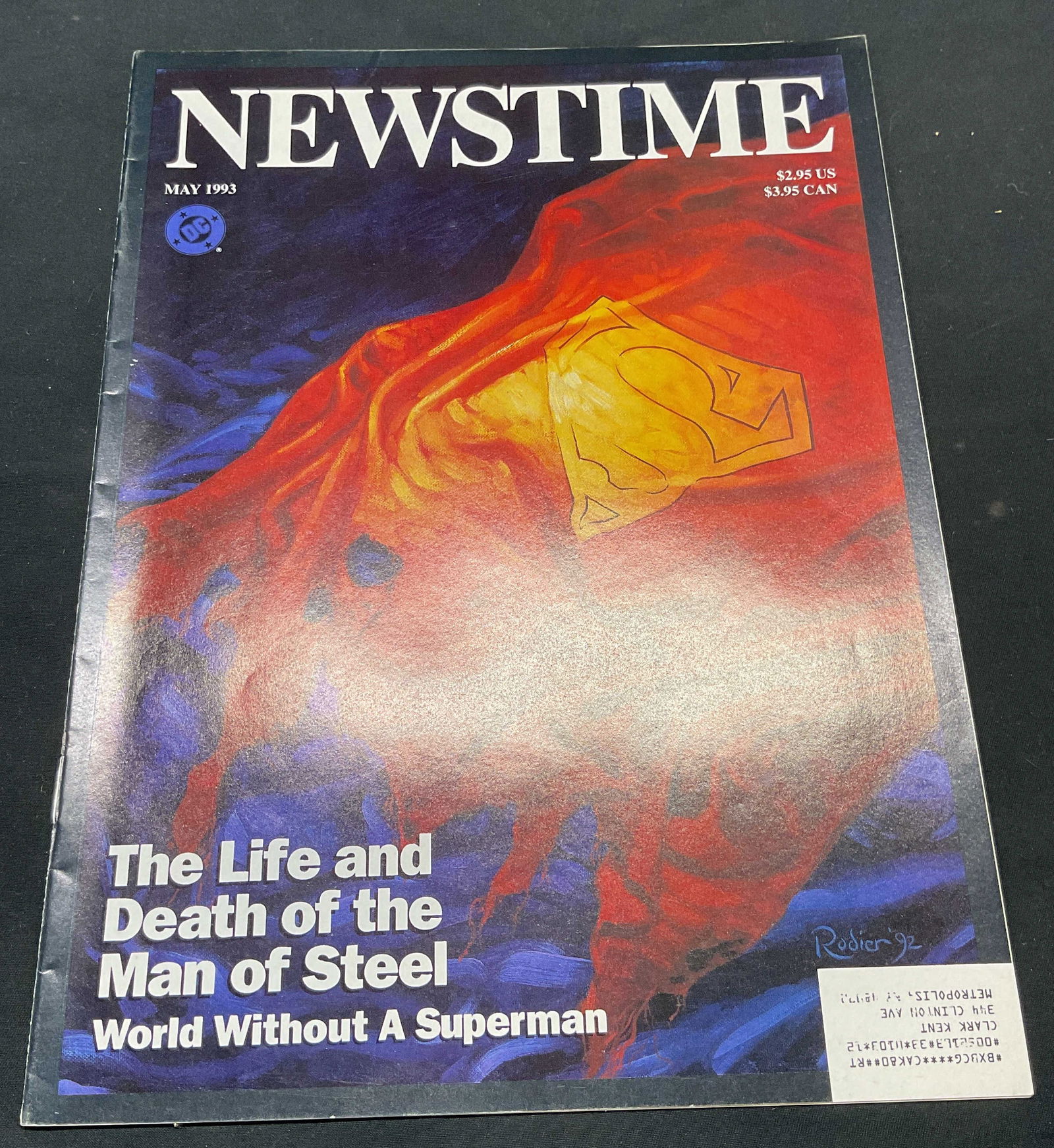 1993 Newstime Magazine Death of Superman (1 of 6)