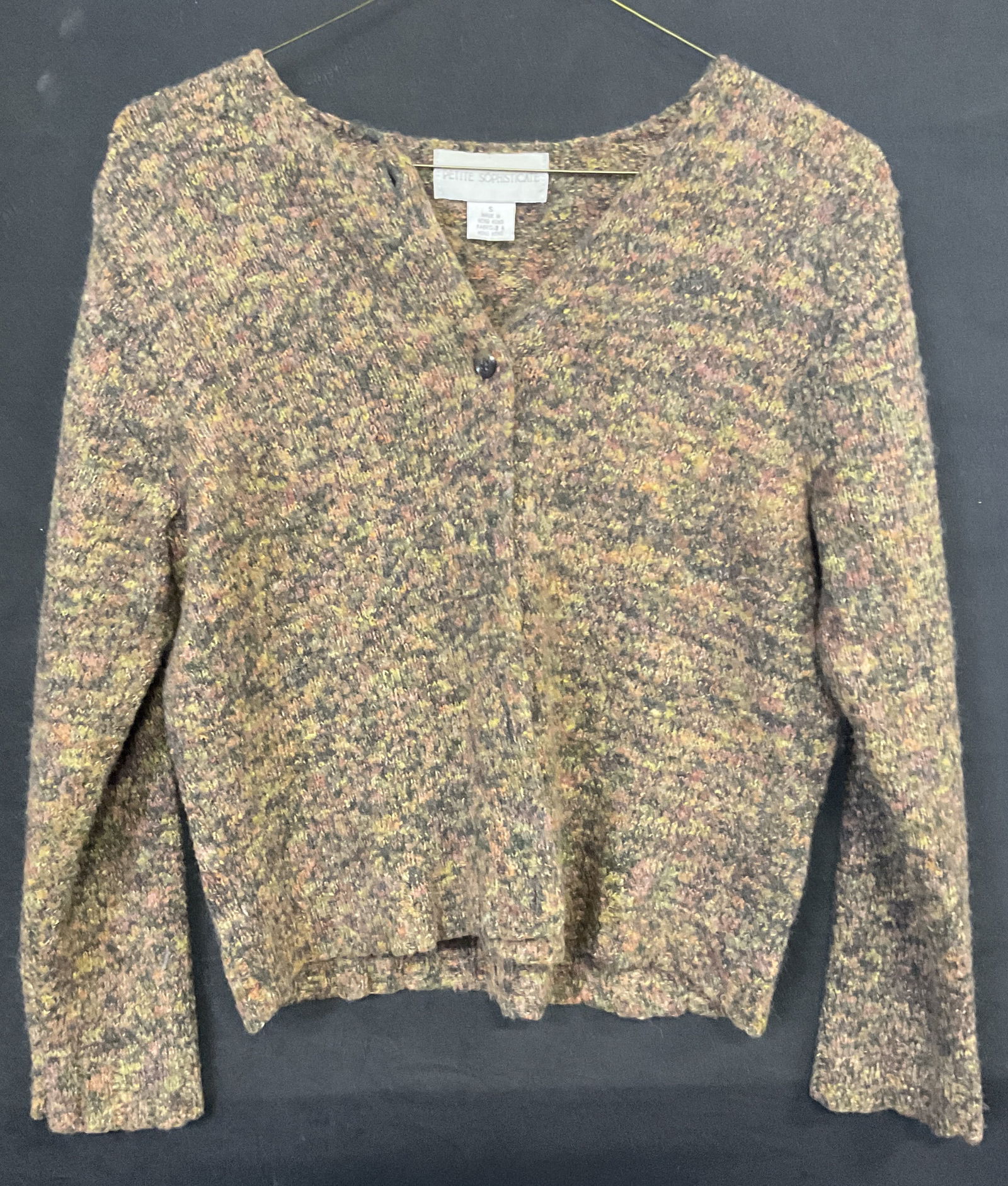 PETITE SOPHISTICATE Button Up Wool Blend Cardigan (1 of 8)