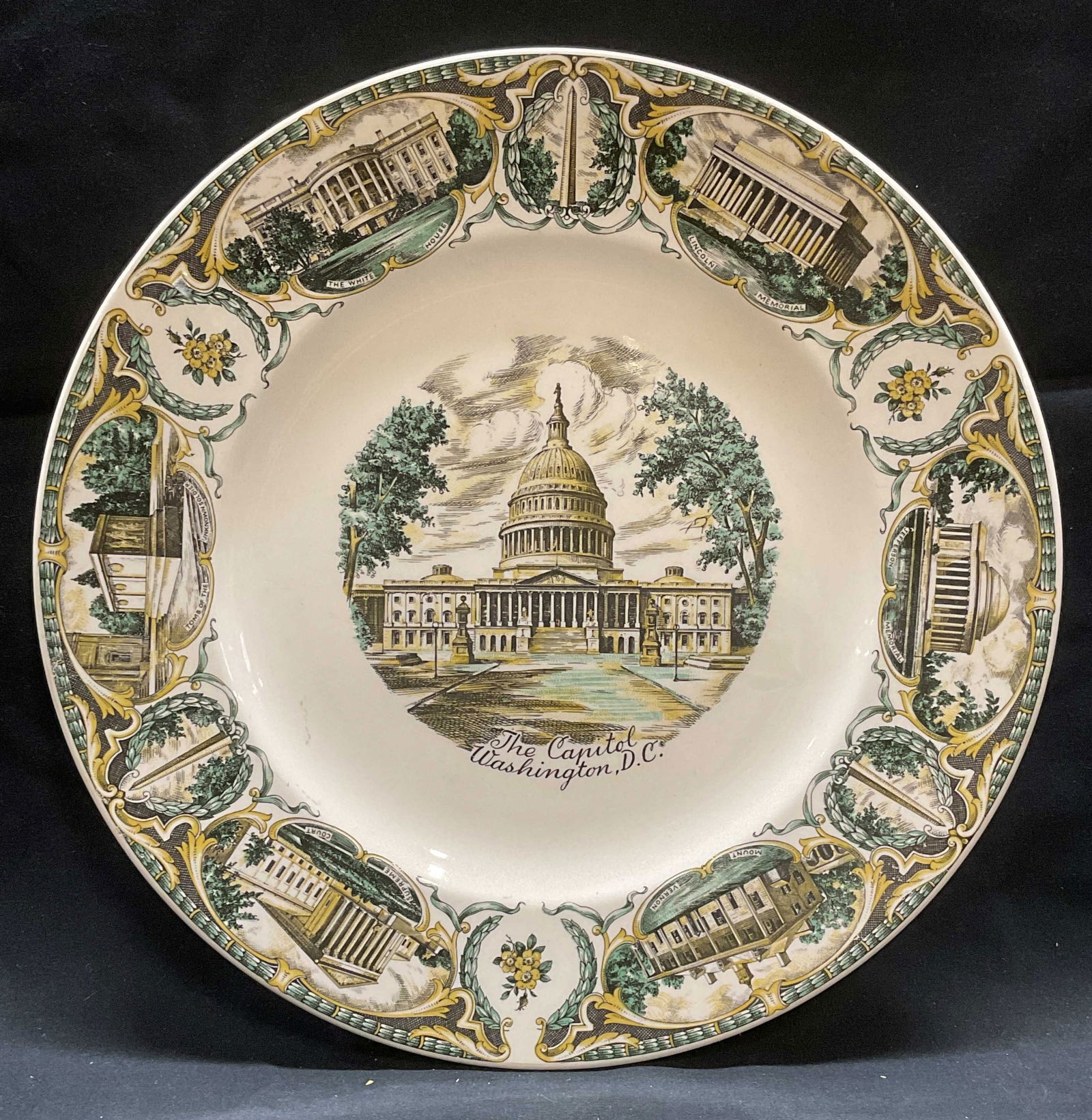 Vtg Capsco Ceramic Washington DC Capitol Plate (1 of 7)