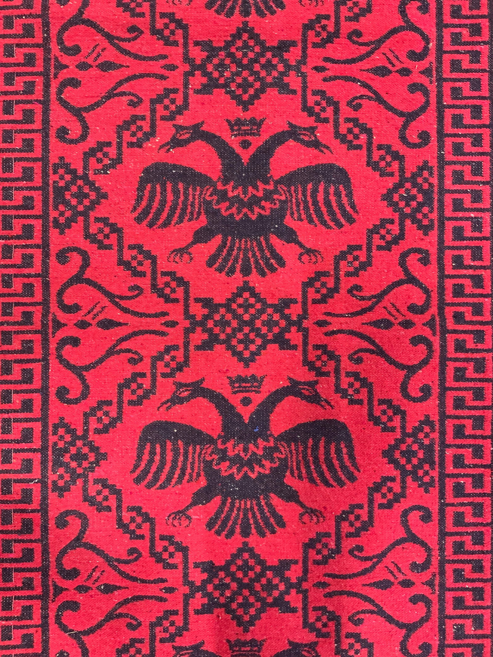 Vintage Albanian Hand Crafted Wool Area Rug (1 of 7)