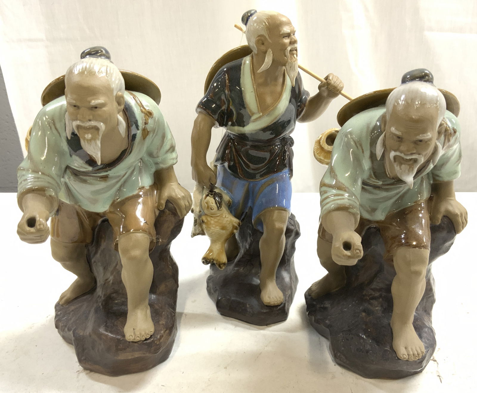 Lot 3 Assorted Asian Ceramic Male Figures (1 of 9)