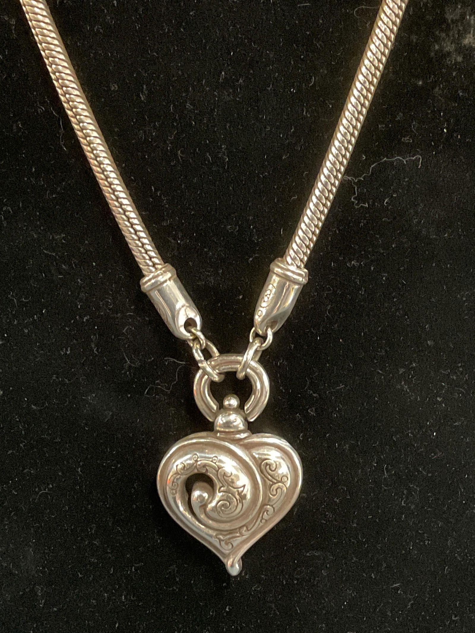 Brighton Silver Tone Heart Pendant Necklace (1 of 6)
