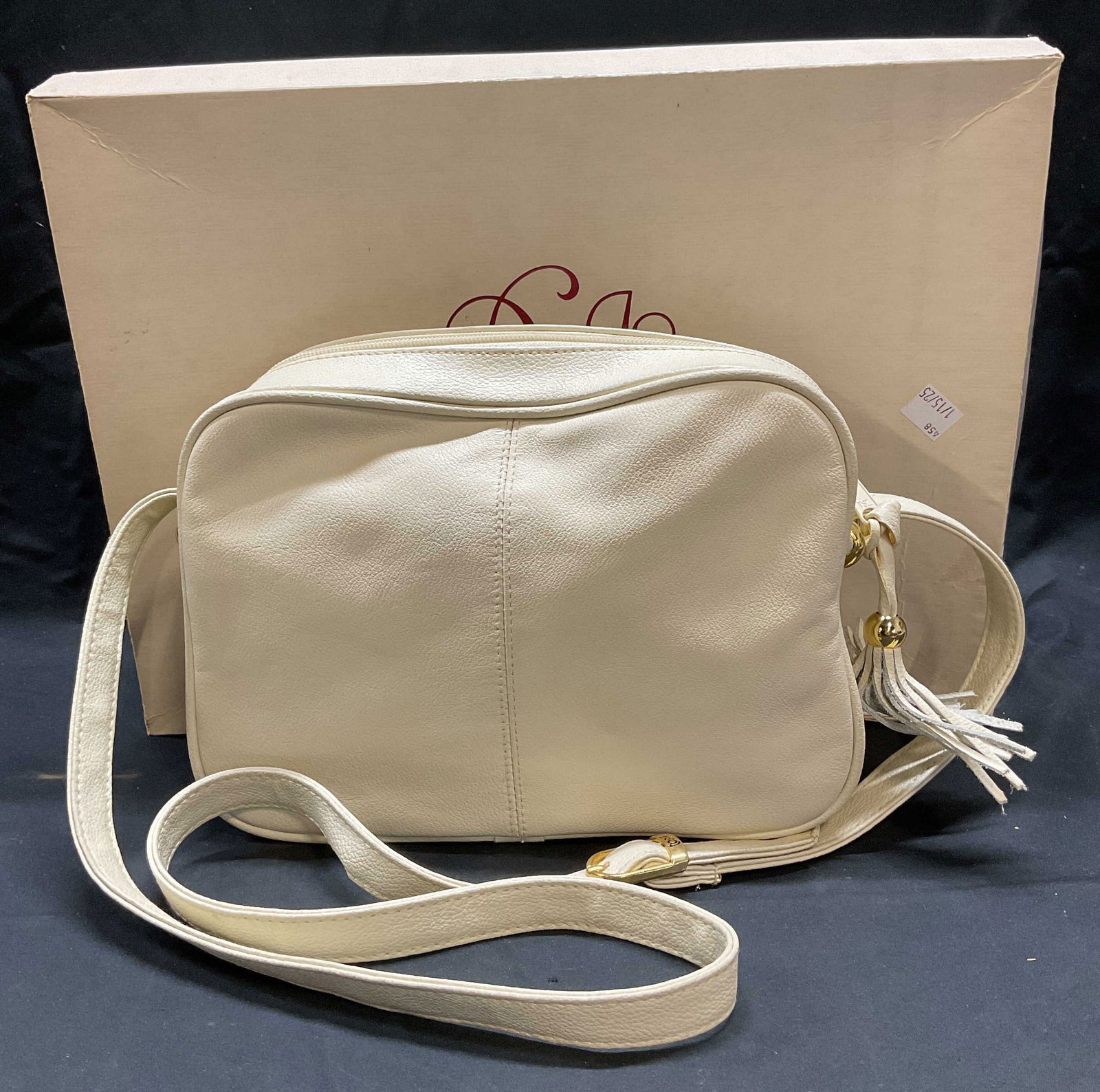 Vintage Toni White Leather Handbag (1 of 10)