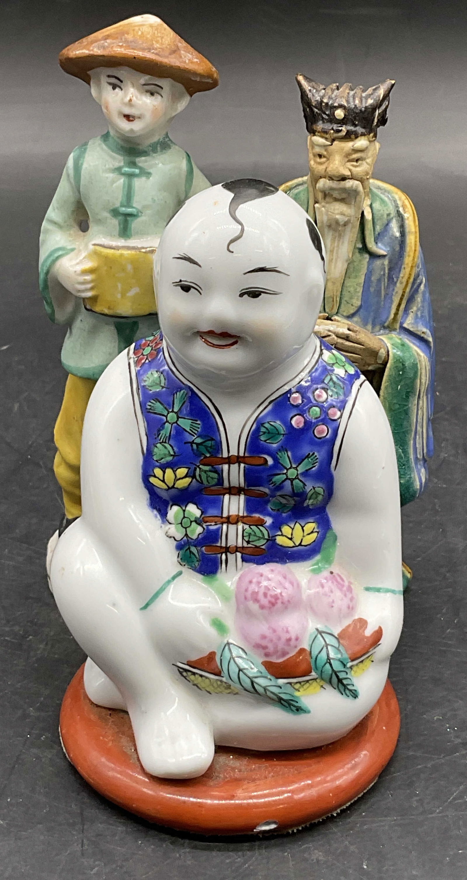 Lot 3 Vintage Ceramic Asian Figurals, Japan + (1 of 6)
