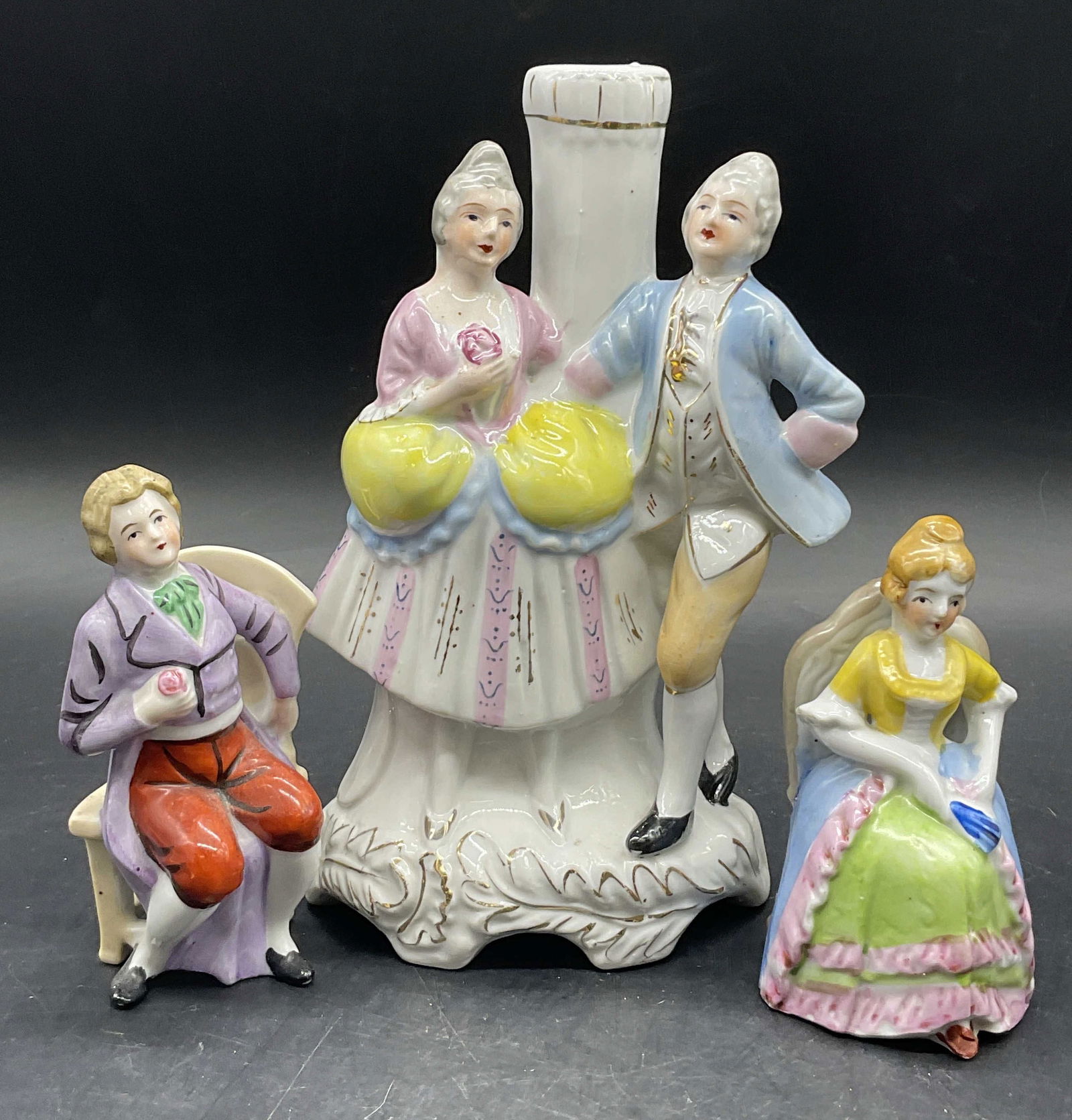 3 Vintage Hand Painted Porcelain Figurals, Japan + (1 of 7)