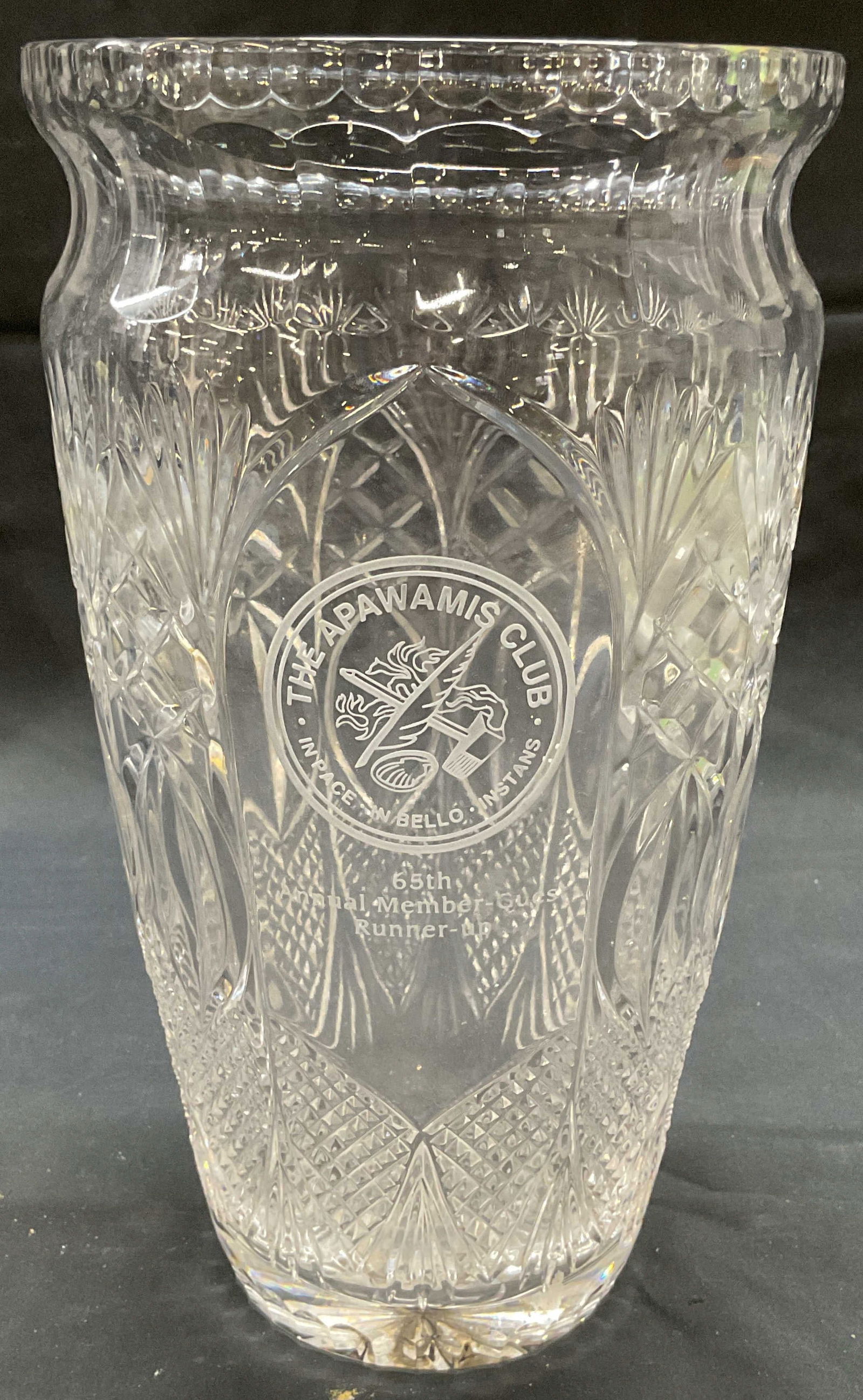 Heavy Cut Crystal Vase (1 of 6)
