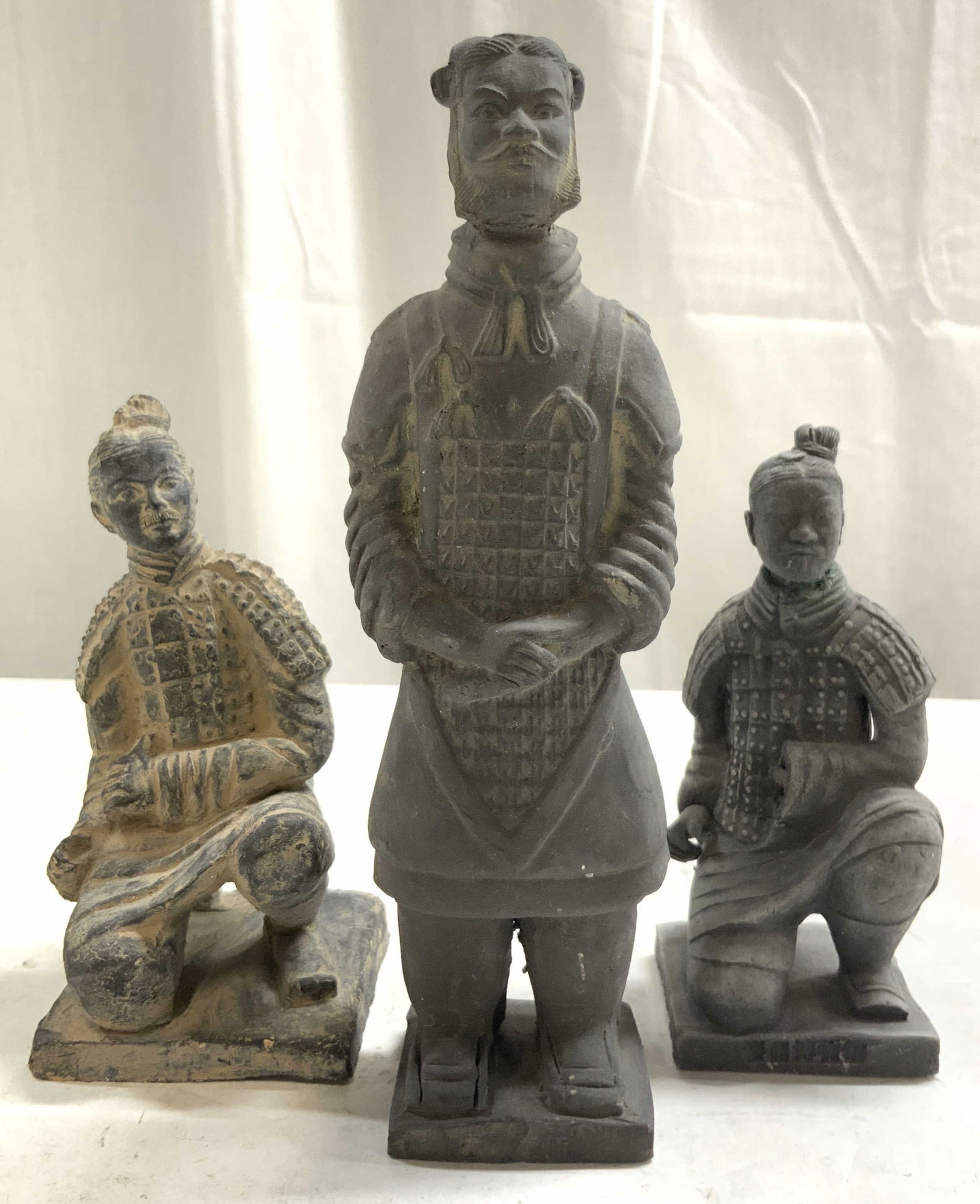 Antq Lot 3 Chinese Terra Cotta Warrior Figures (1 of 7)