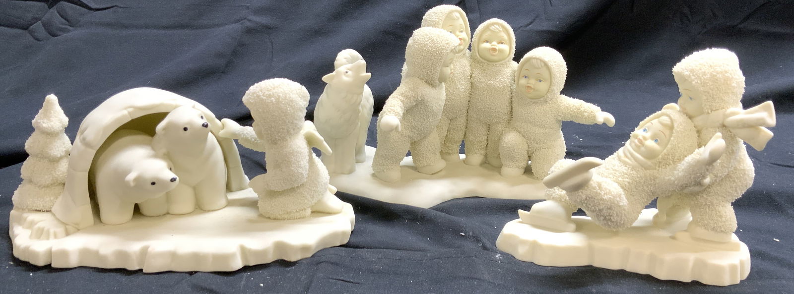 DEPT 56 Lot 3 Porc Snowbaby Figures (1 of 6)