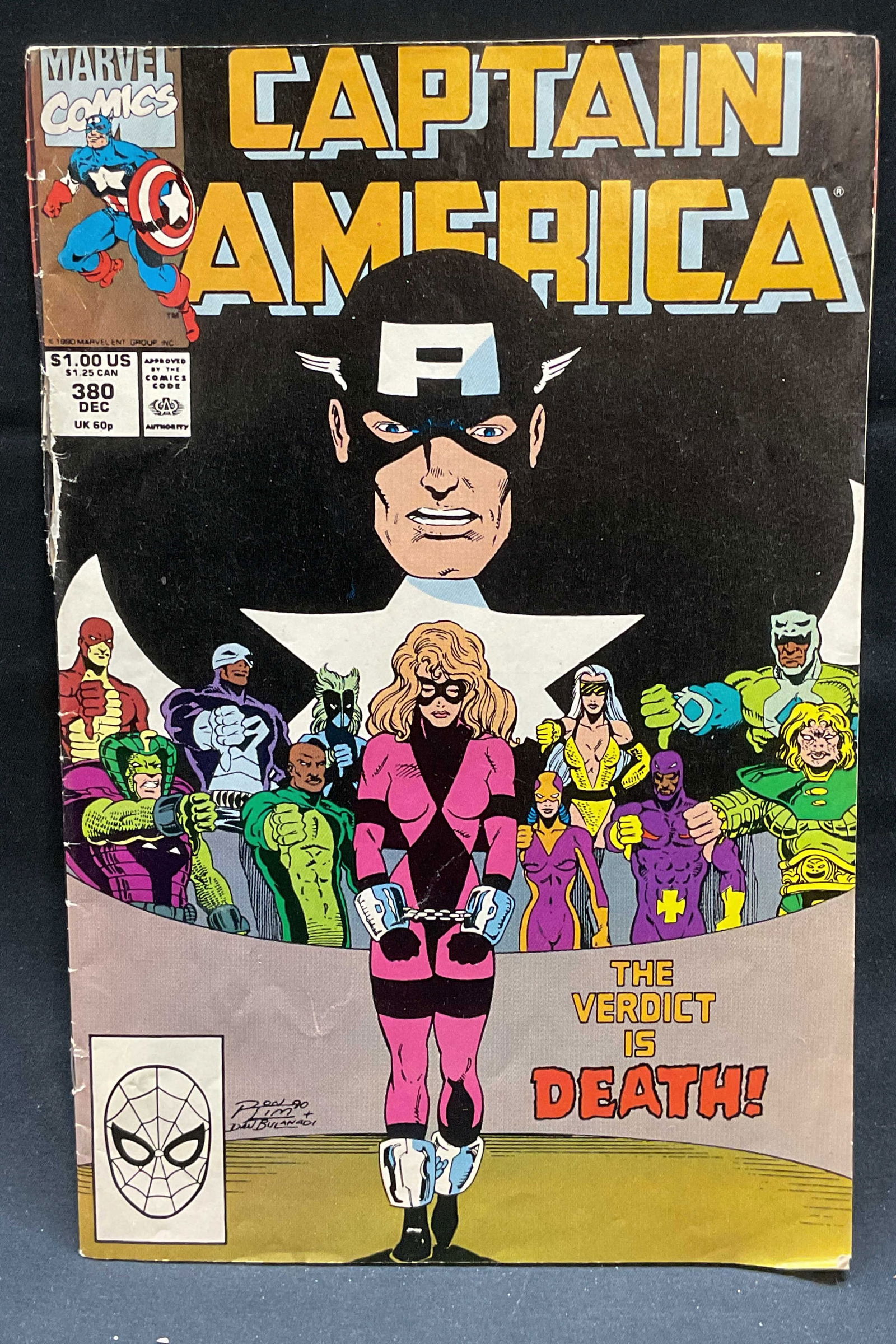 Marvel Comics Captain America #380, 1990 (1 of 7)