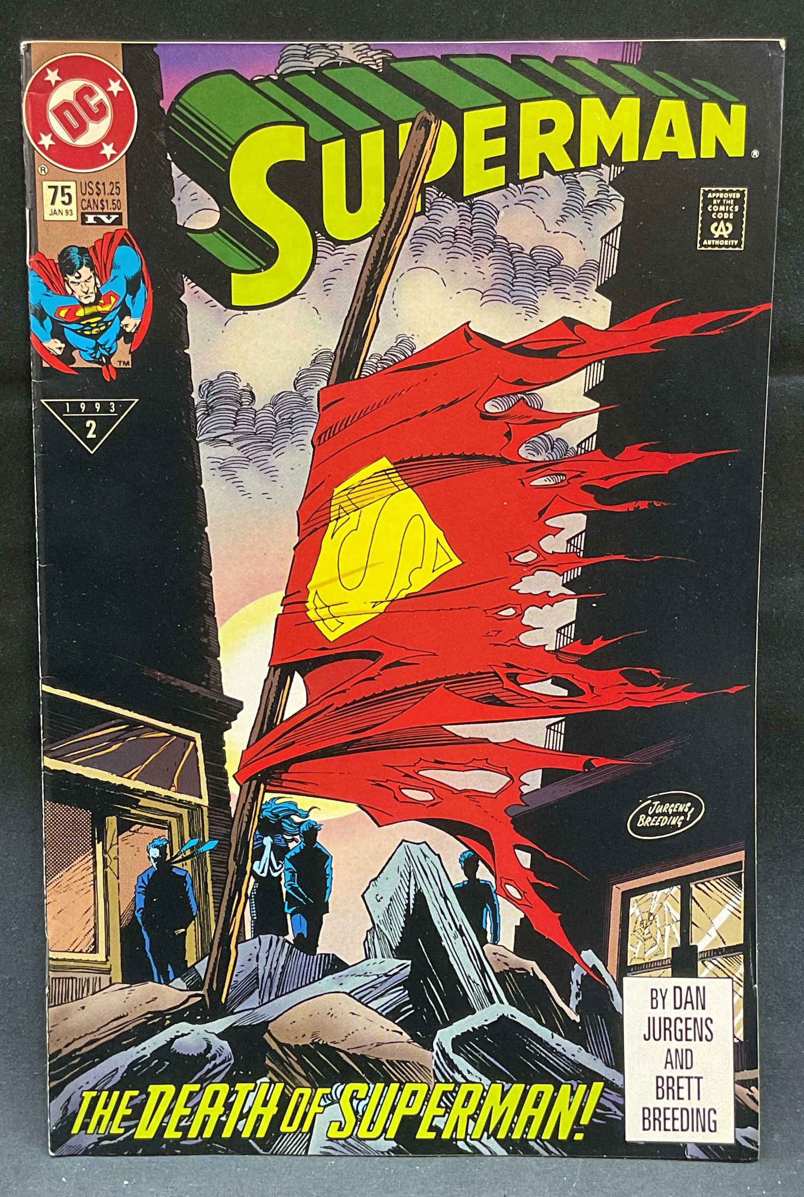 DC Comics Superman #75 1993, Death of Superman (1 of 6)
