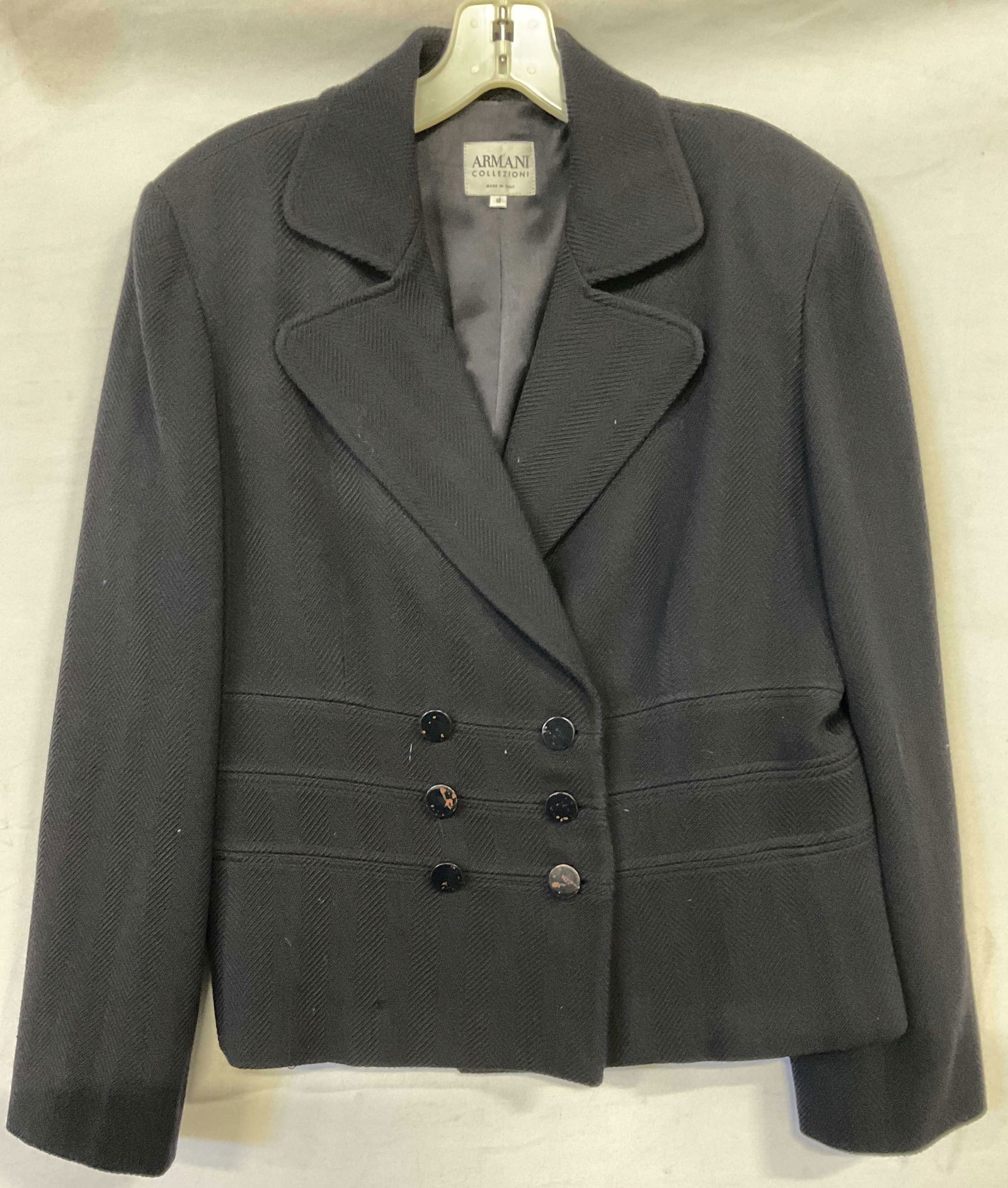 ARMANI COLLEZIONI Black Button Up Blazer, Italy (1 of 9)