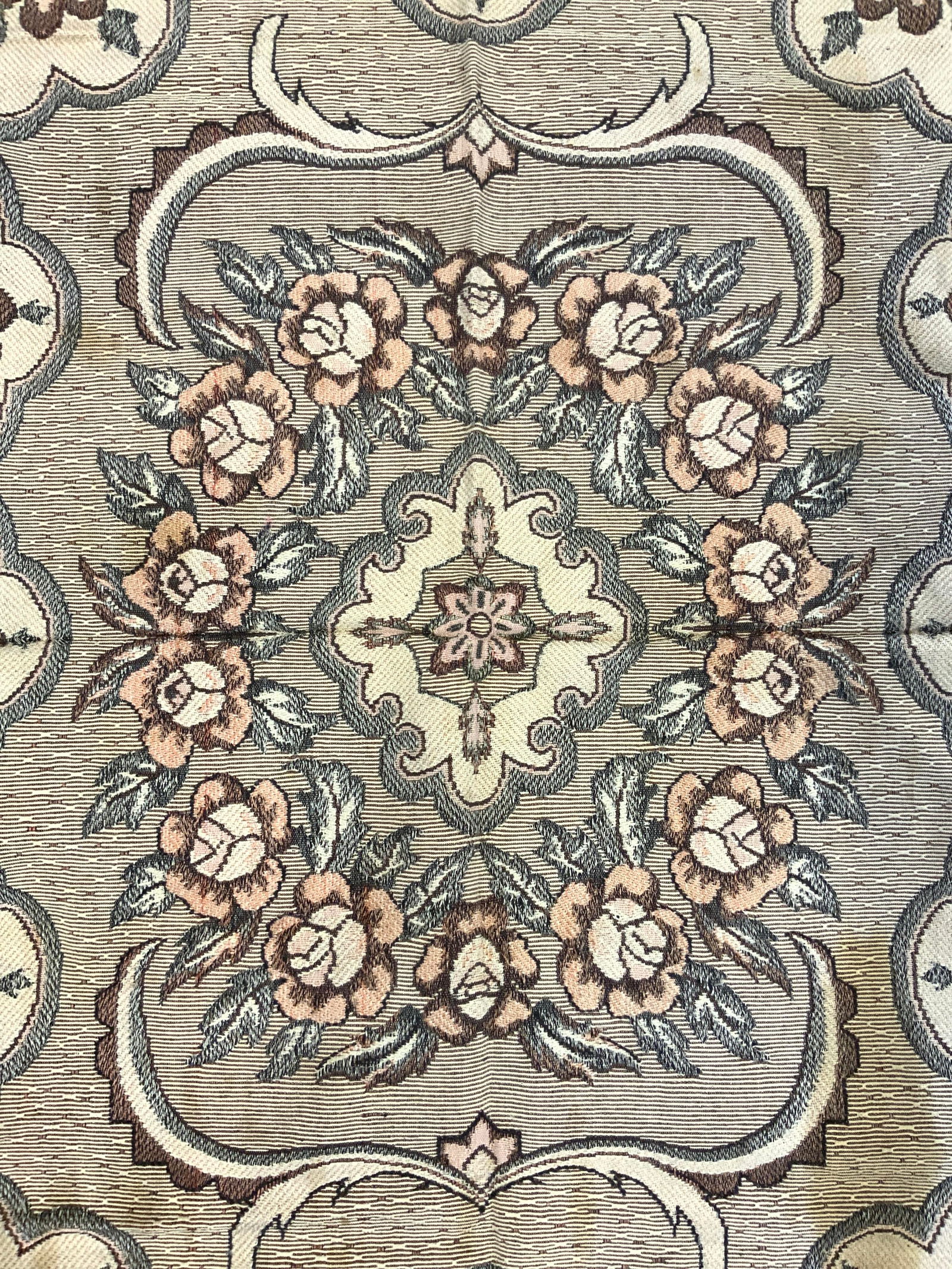 Vintage Handwoven Floral Detailed Tapestry (1 of 7)