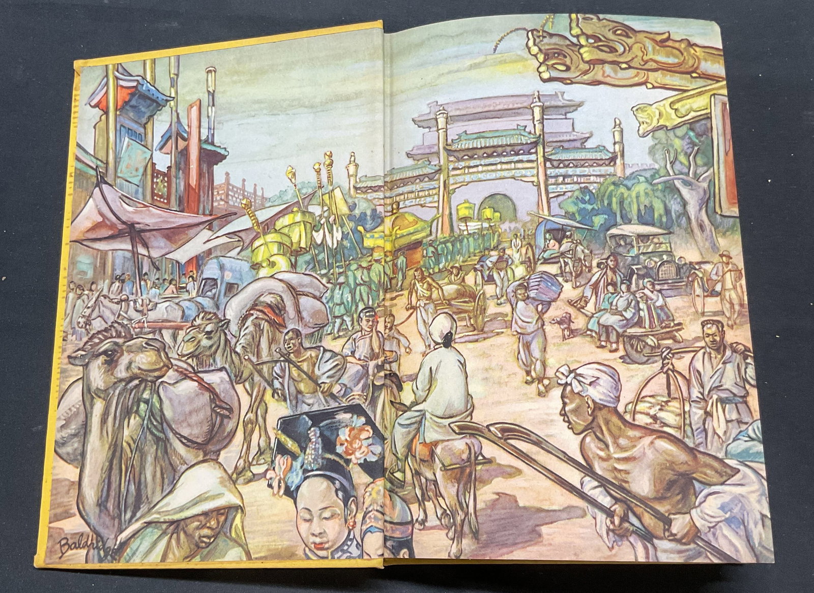 1945 Rickshaw Boy by Lao Shaw, Illustrated: Hardcover copy of Rickshaw Boy by Lao Shaw. Illustrated. Published by Reynal and Hitchcock, 1945. Measures approx. 9 x 6 inches. Wear to cover, pages, and binding consistent with exposure. Rickshaw bo