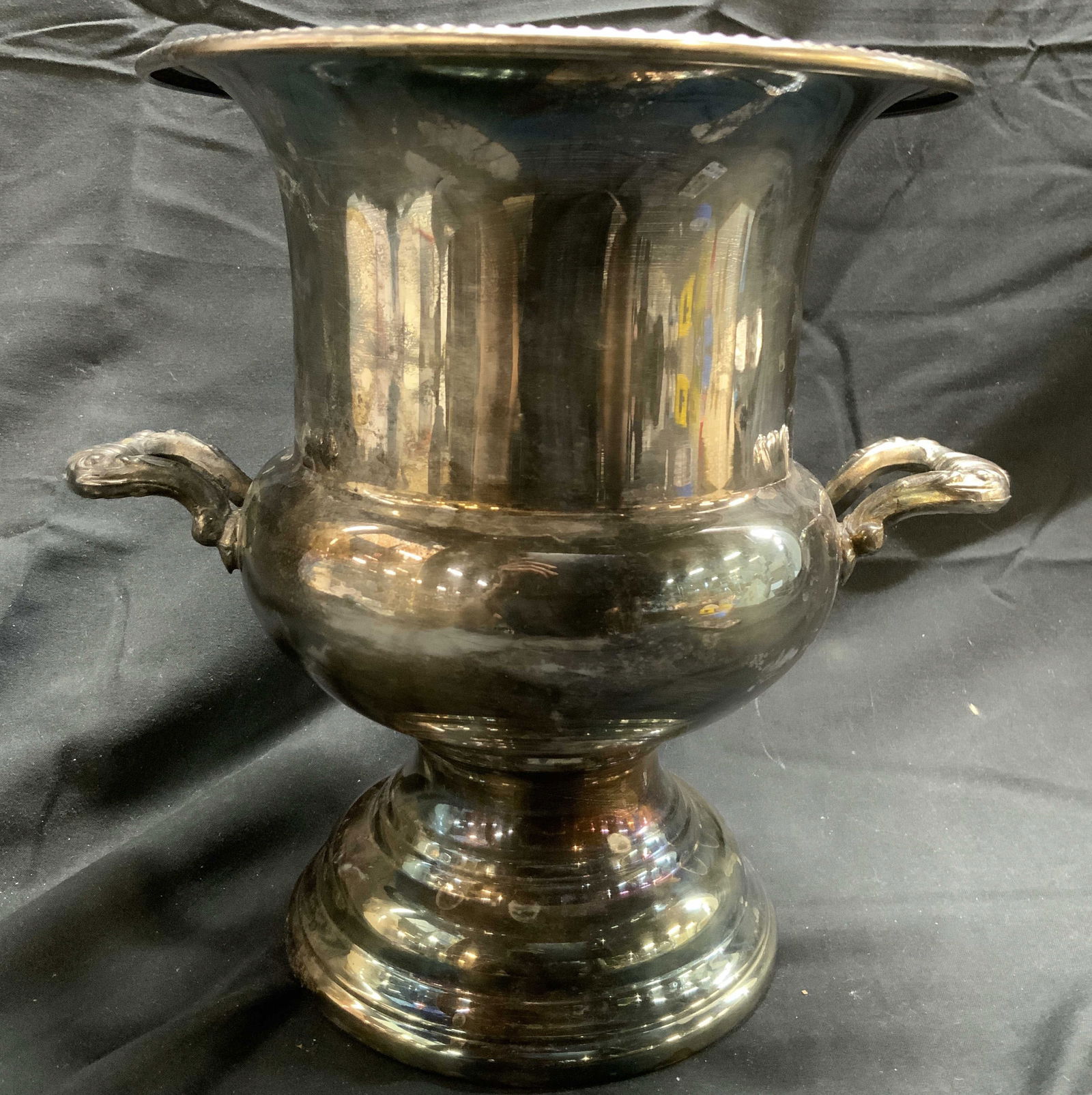 Silver Plate Vtg Monogrammed Ice Bucket W Handle (1 of 8)