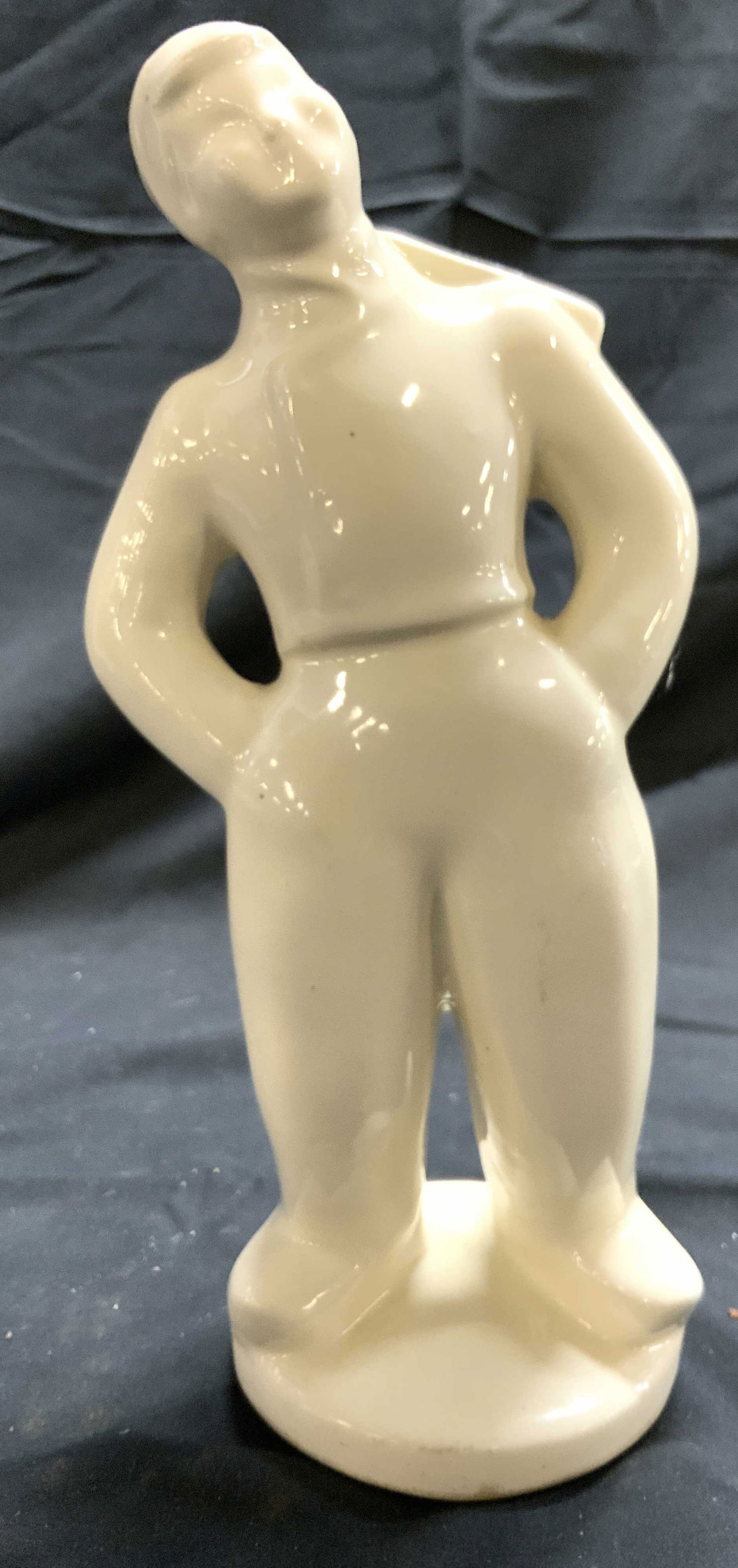 Vintage Porc Male Figure Vase Vessel (1 of 7)
