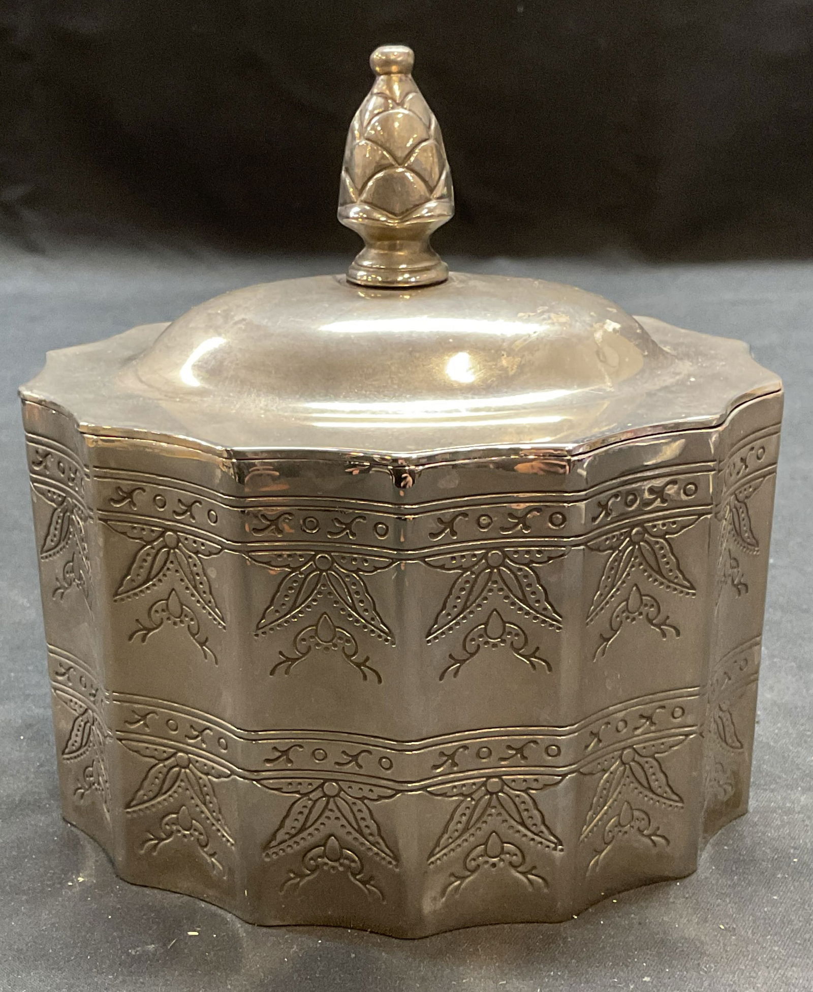 1991 GODINGER silver Pl Lidded Jewelry Box (1 of 6)
