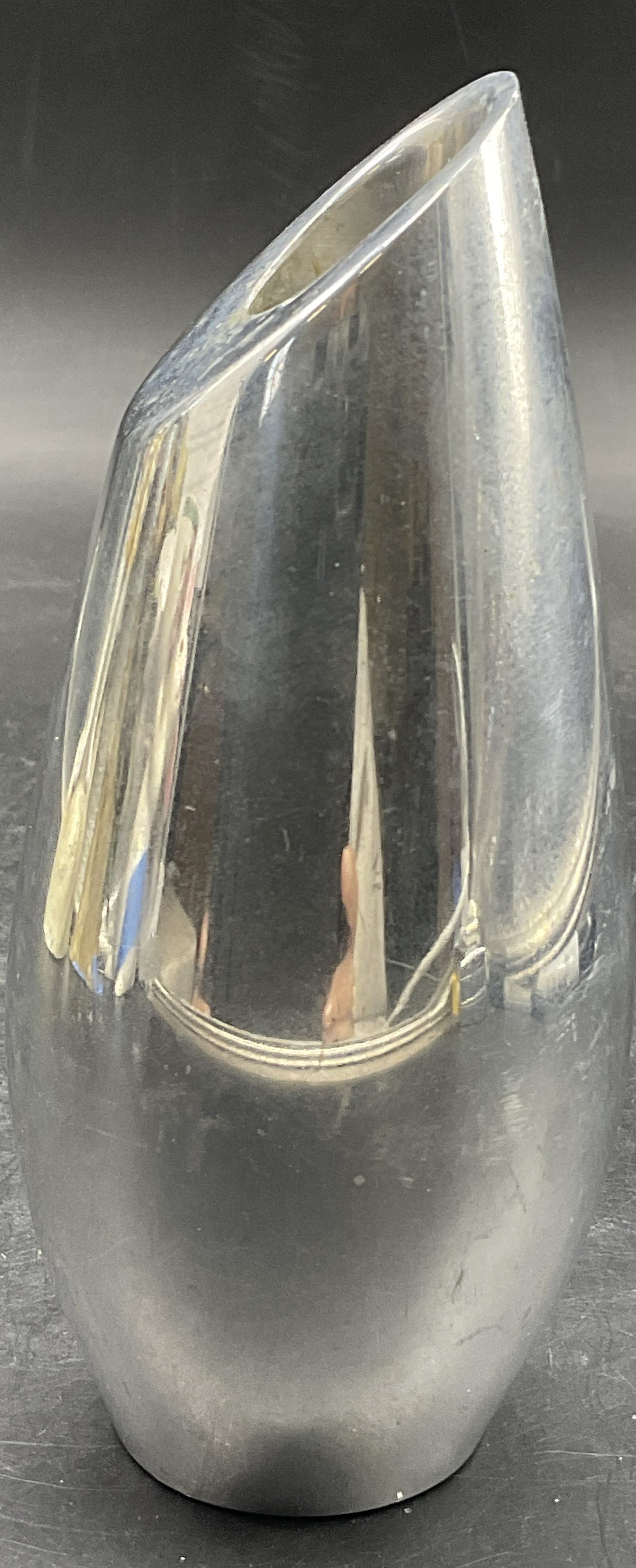 1994 NAMBE KARIM Signed Silver Tone Metal Vase (1 of 6)