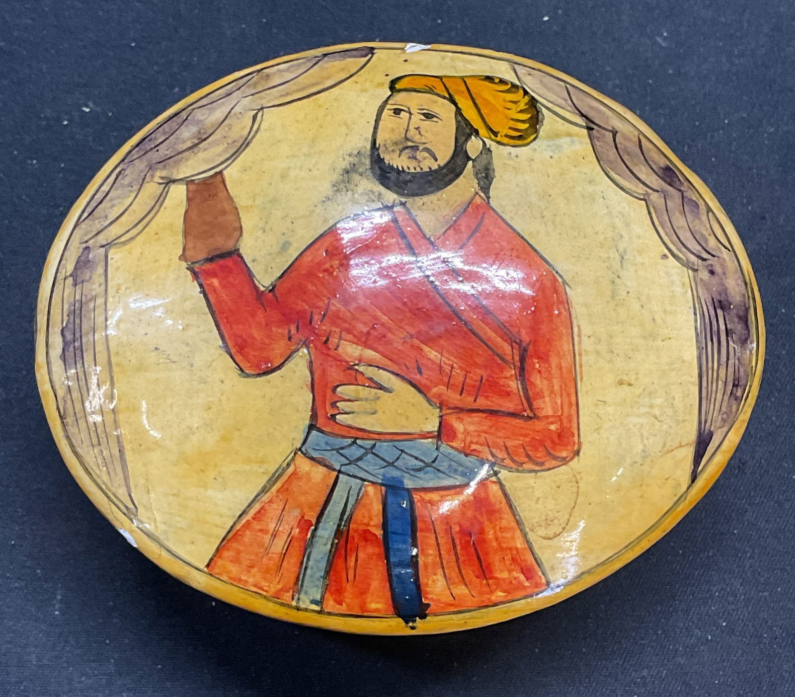 Vintage Hand Painted Asian Trinket Box (1 of 7)