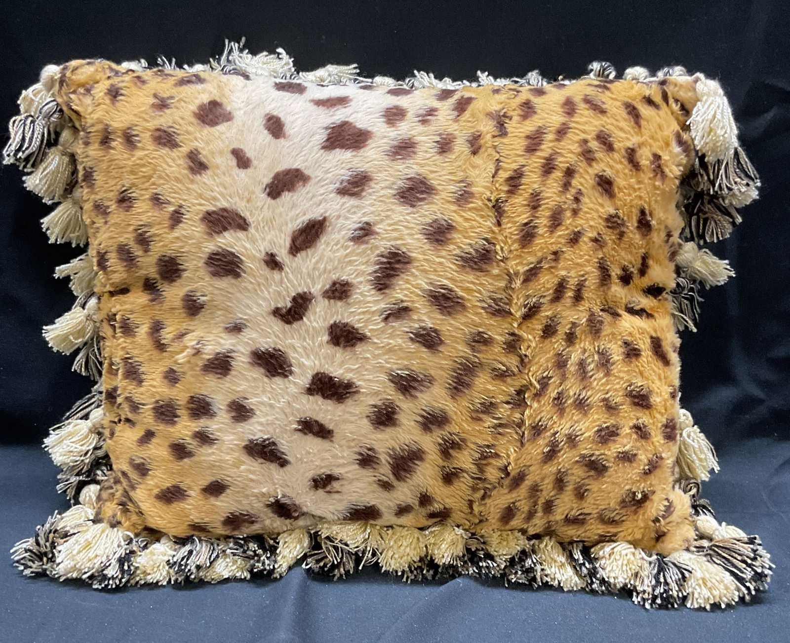 Signed Faux Fur Animal Print Pillow (1 of 6)