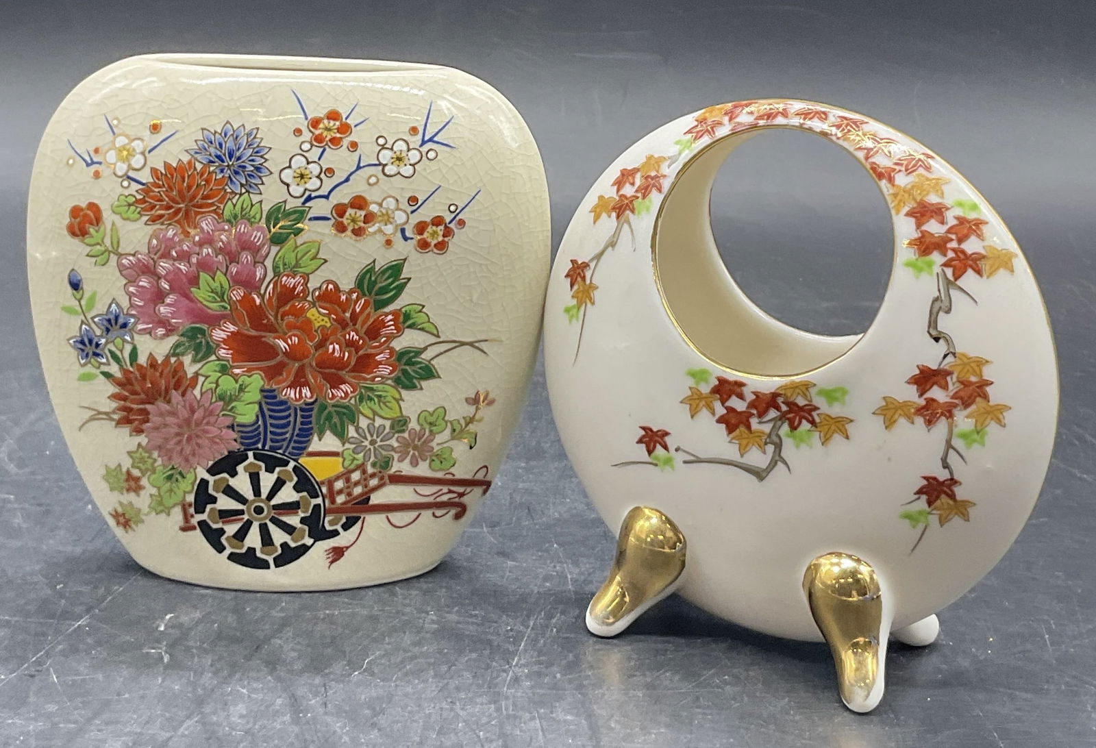 Lot 2 SATO GORDON Ceramic Vase & Ceramic Basket (1 of 7)
