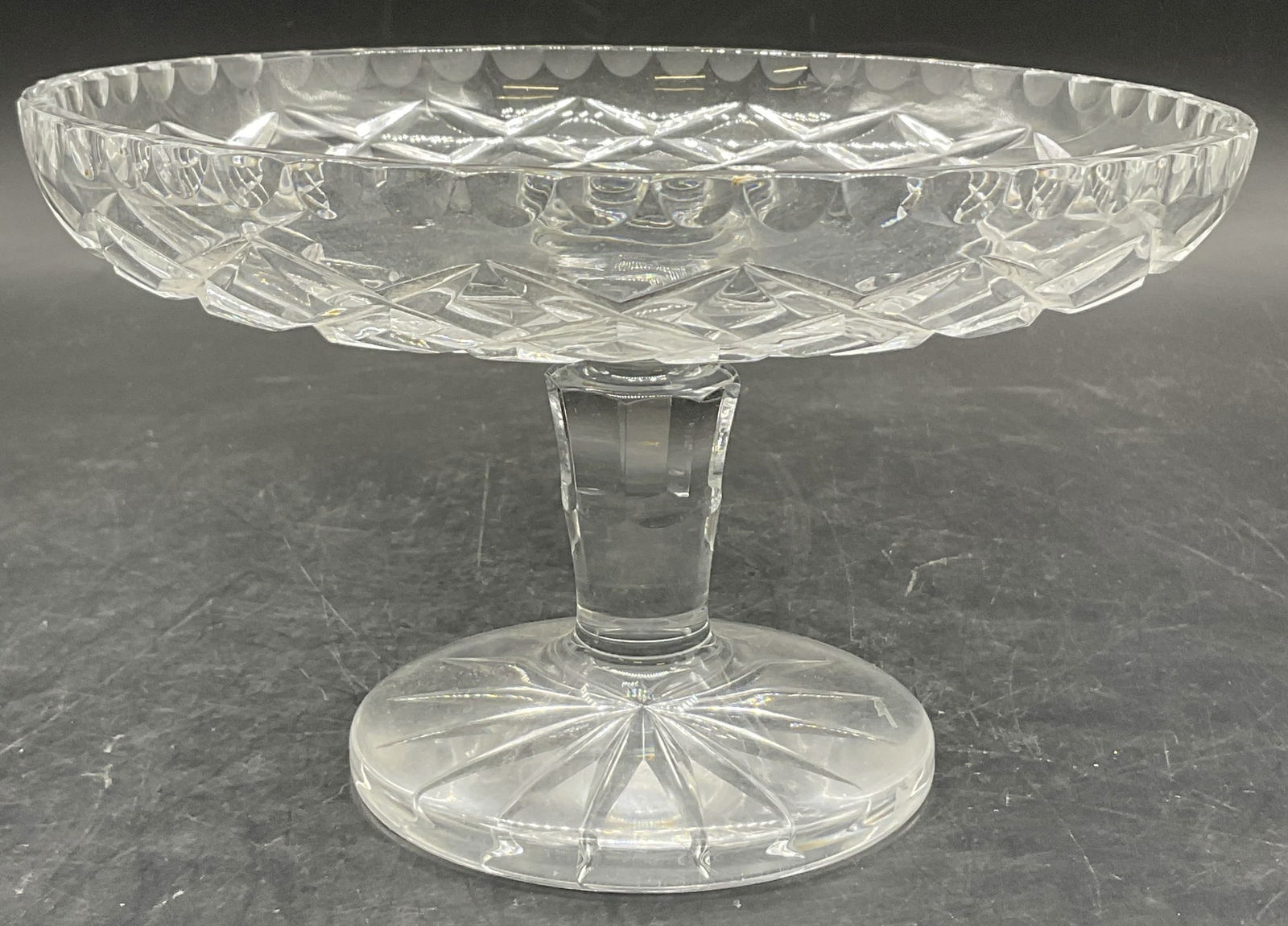 Cut Crystal Tazza Dish / Compote (1 of 7)