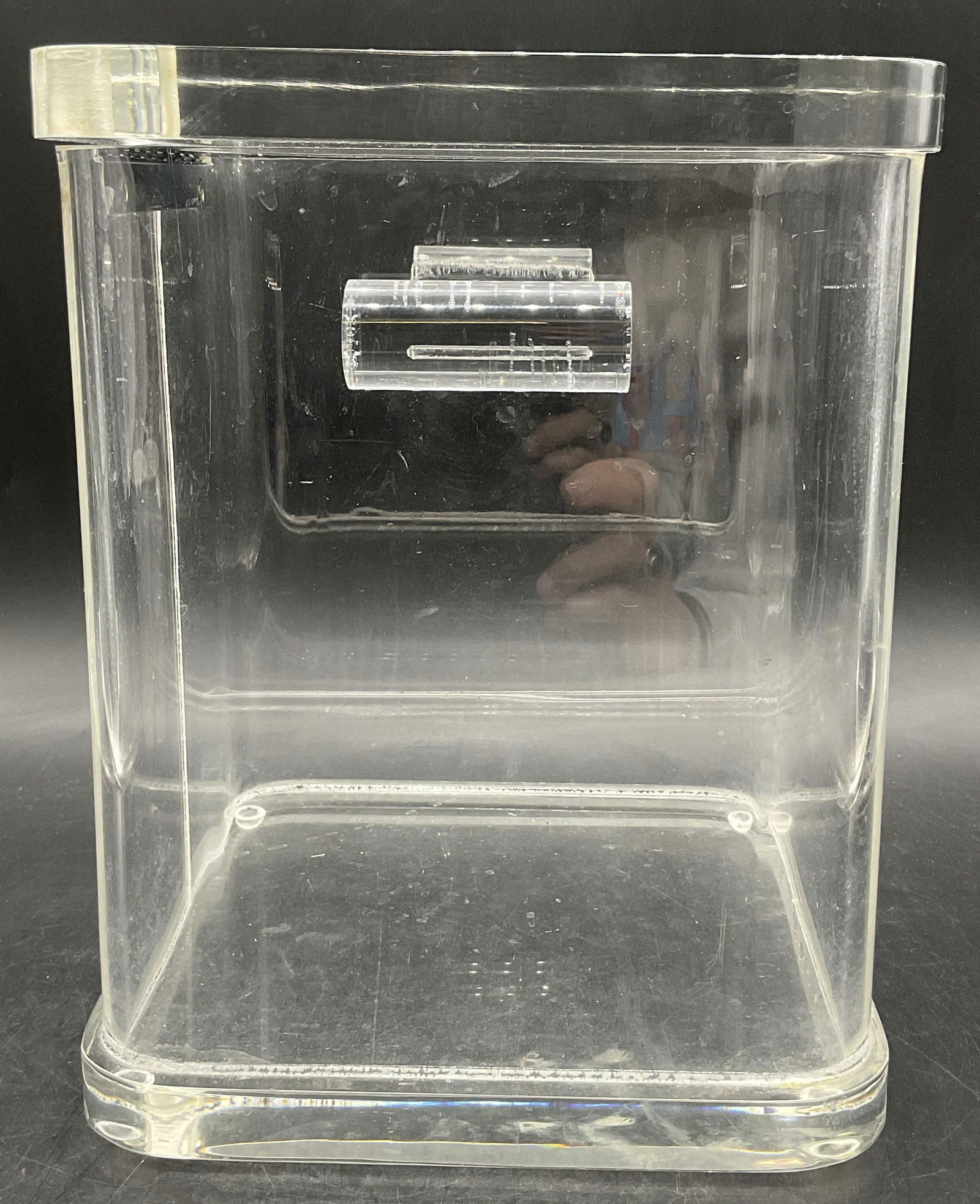 WILARDY Signed Clear Lucite Handled Ice Bucket (1 of 8)