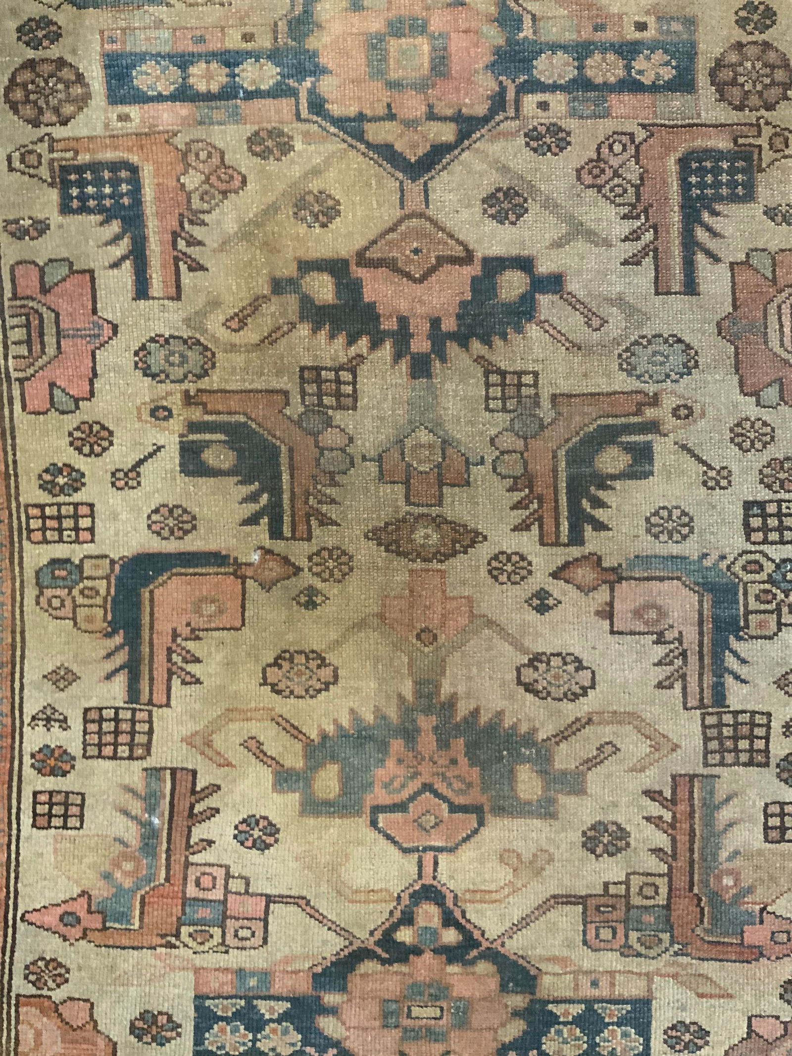 Antique Handmade Caucasian Wool Area Rug (1 of 9)