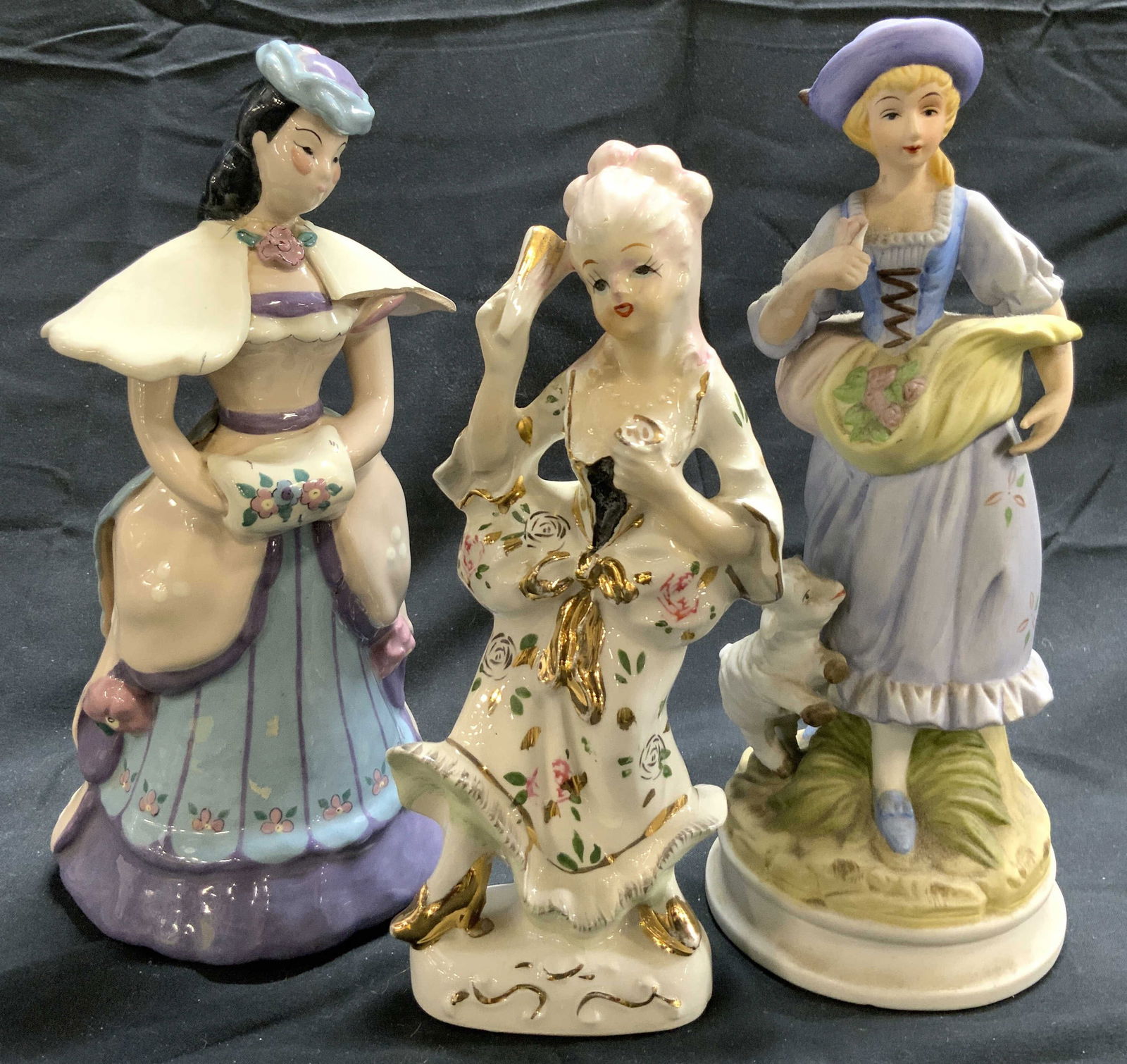 Lot 3 Vntg Assorted Porc Female Figures (1 of 10)