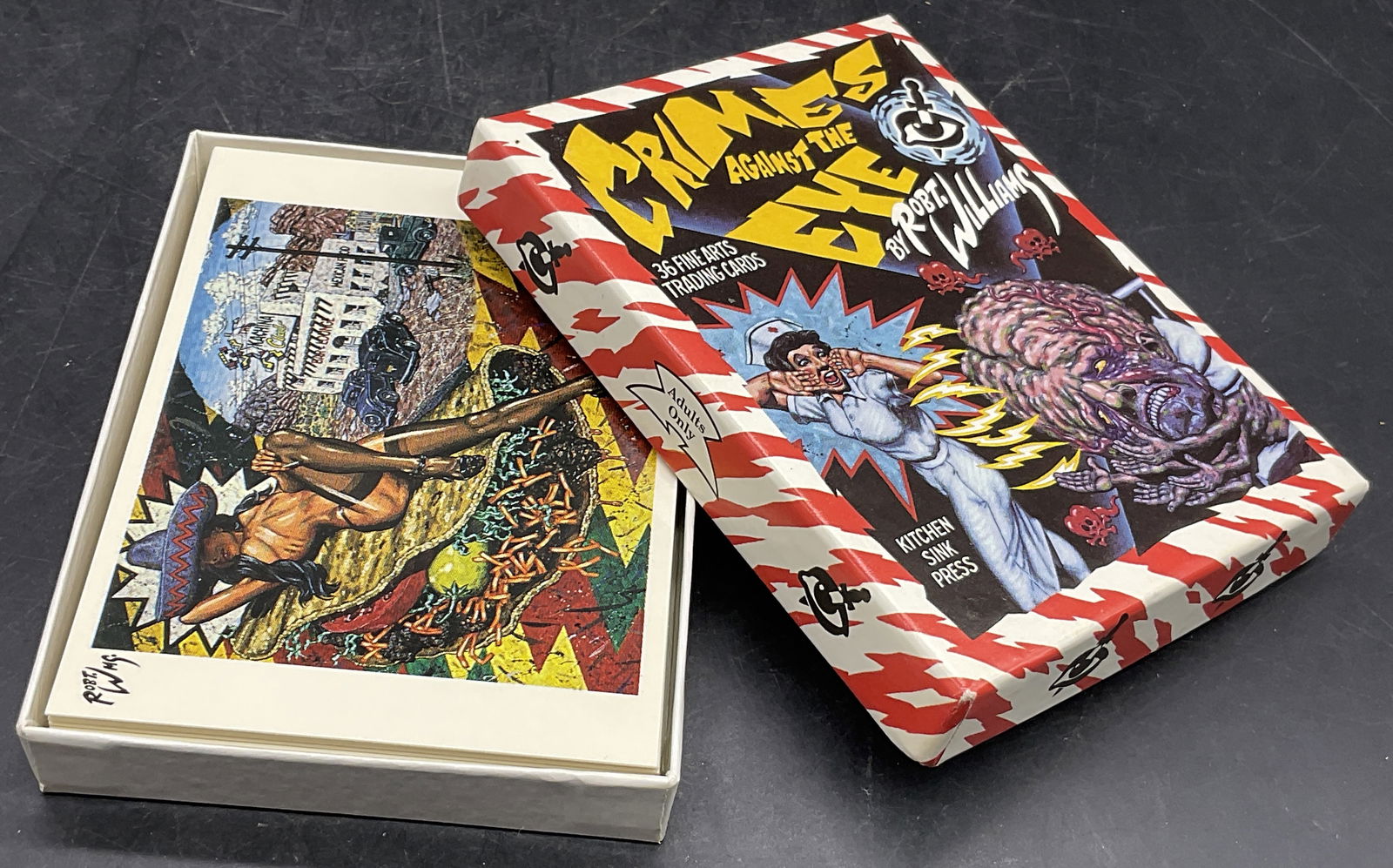 CRIMES AGAINST THE EYE Kitchen Sink Press Cards (1 of 7)